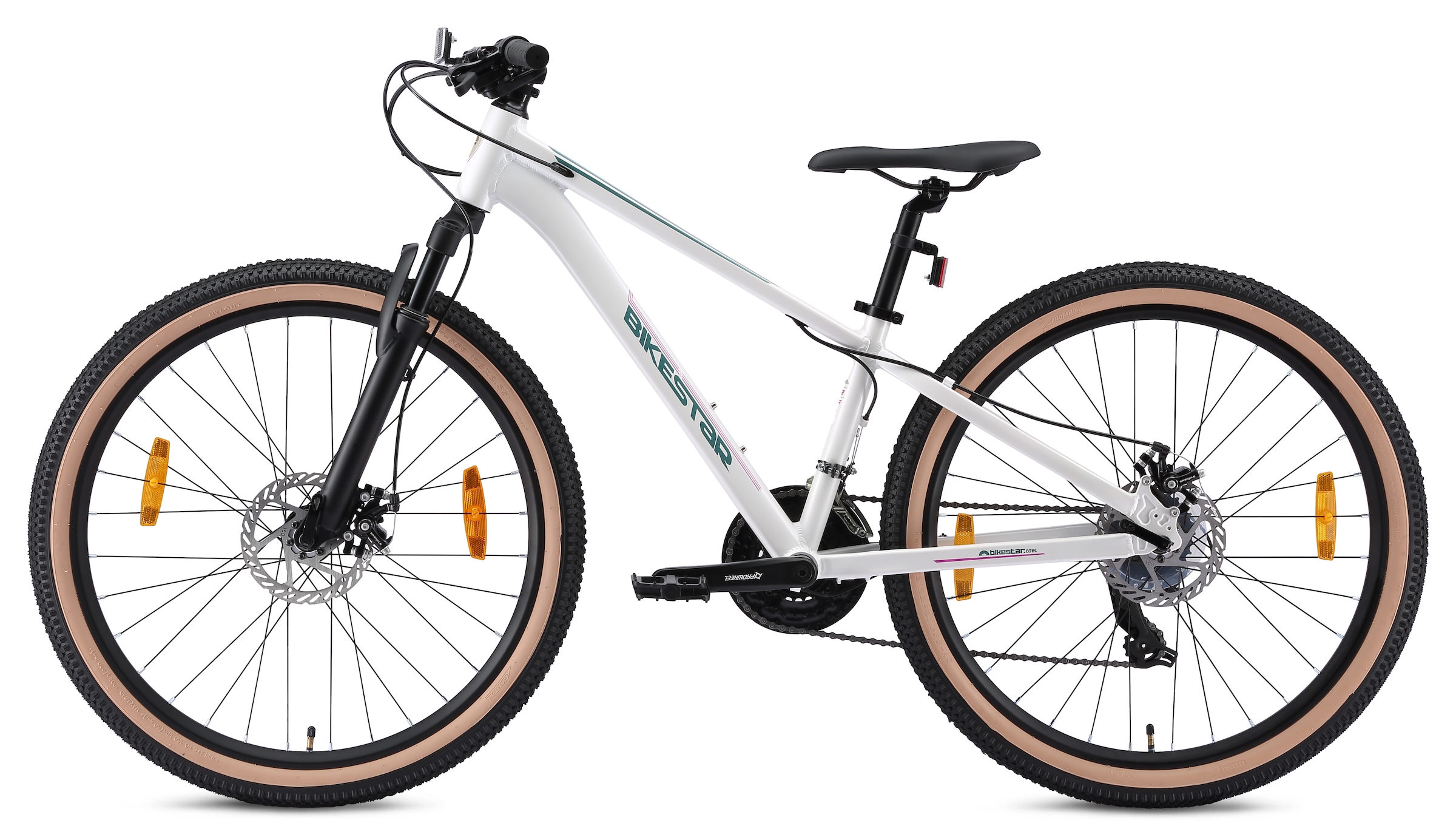 Bikestar Mountainbike 21 Gang Shimano RD-TY300 Schaltwerk Kettenschaltung für Damen und Herren, Kettenschaltung