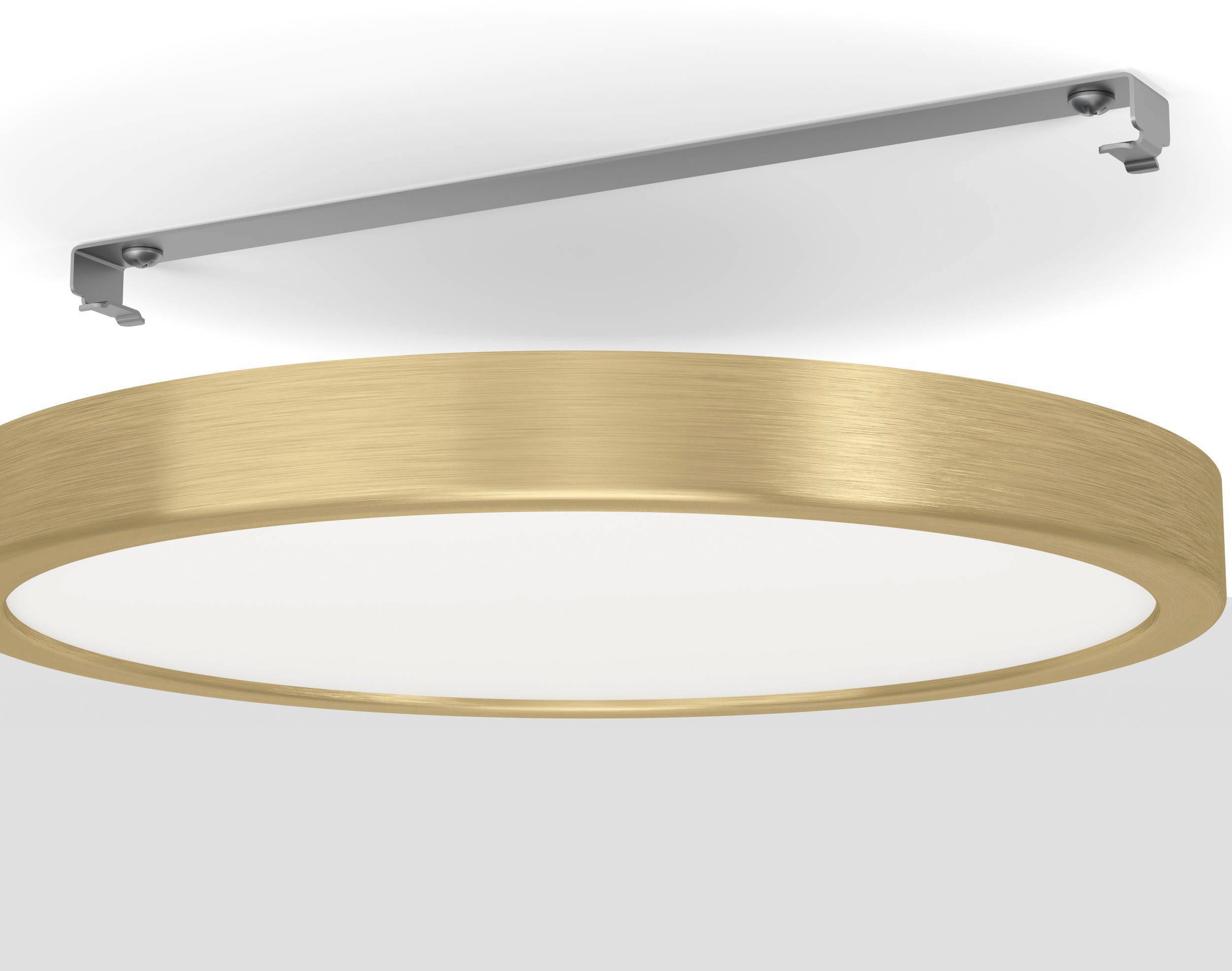EGLO Deckenleuchte »FUEVA 5«, Leuchtmittel LED-Modul | LED fest integriert, Deckenlampe 28,5 cm, Deckenlampe in Messing aus Stahl und Kunststoff