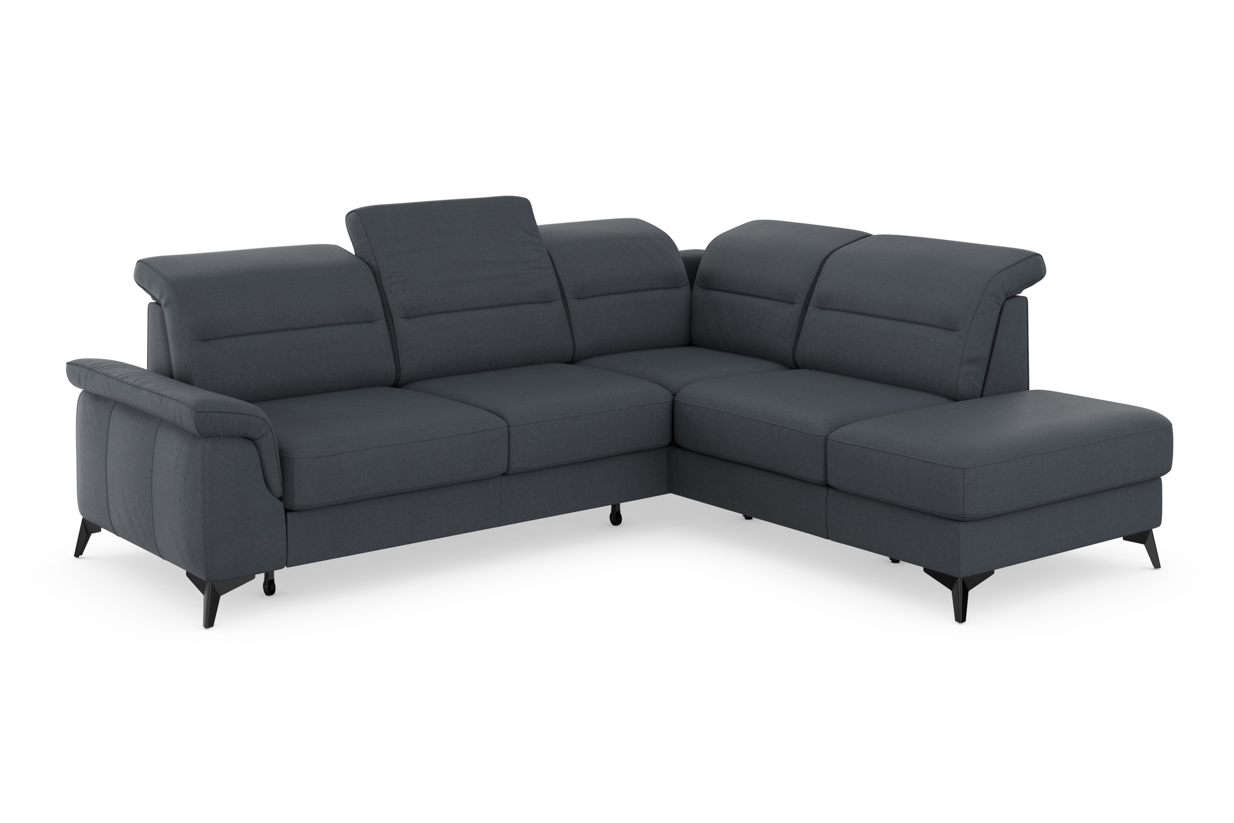 sit&more Ecksofa »Sinatra L-Form«, mit Ottomane, optional mit Kopfteilverstellung und Armteilfunktion