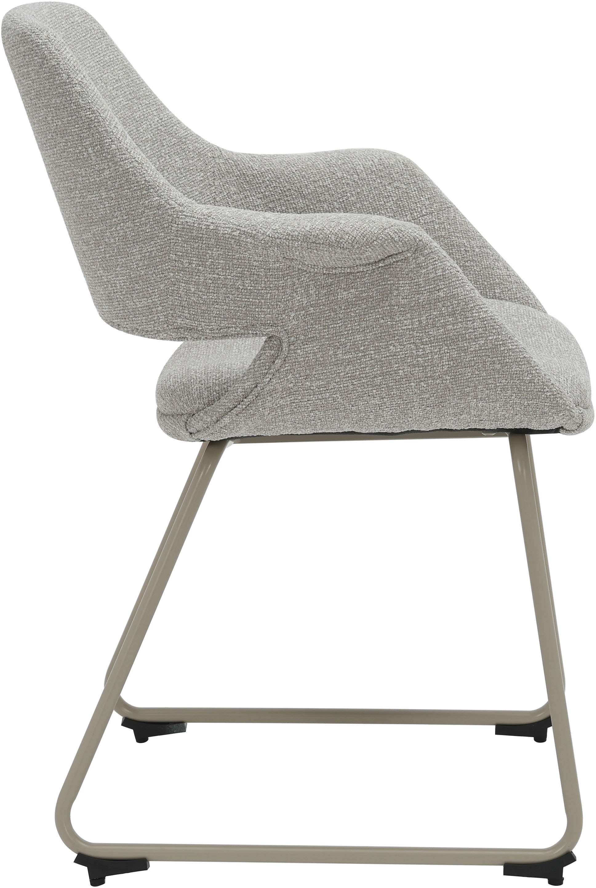 OTTO home Esszimmerstuhl »Genna« (Set) 2 Stk.pflegeleichter Webstoff Bezug, edles Metallgestell, Sitzhöhe 47 cm