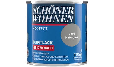 SCHÖNER WOHNEN-Kollektion Lack »Protect Buntlack«, (1), 375 ml, naturgrau, seidenmatt,... kaufen
