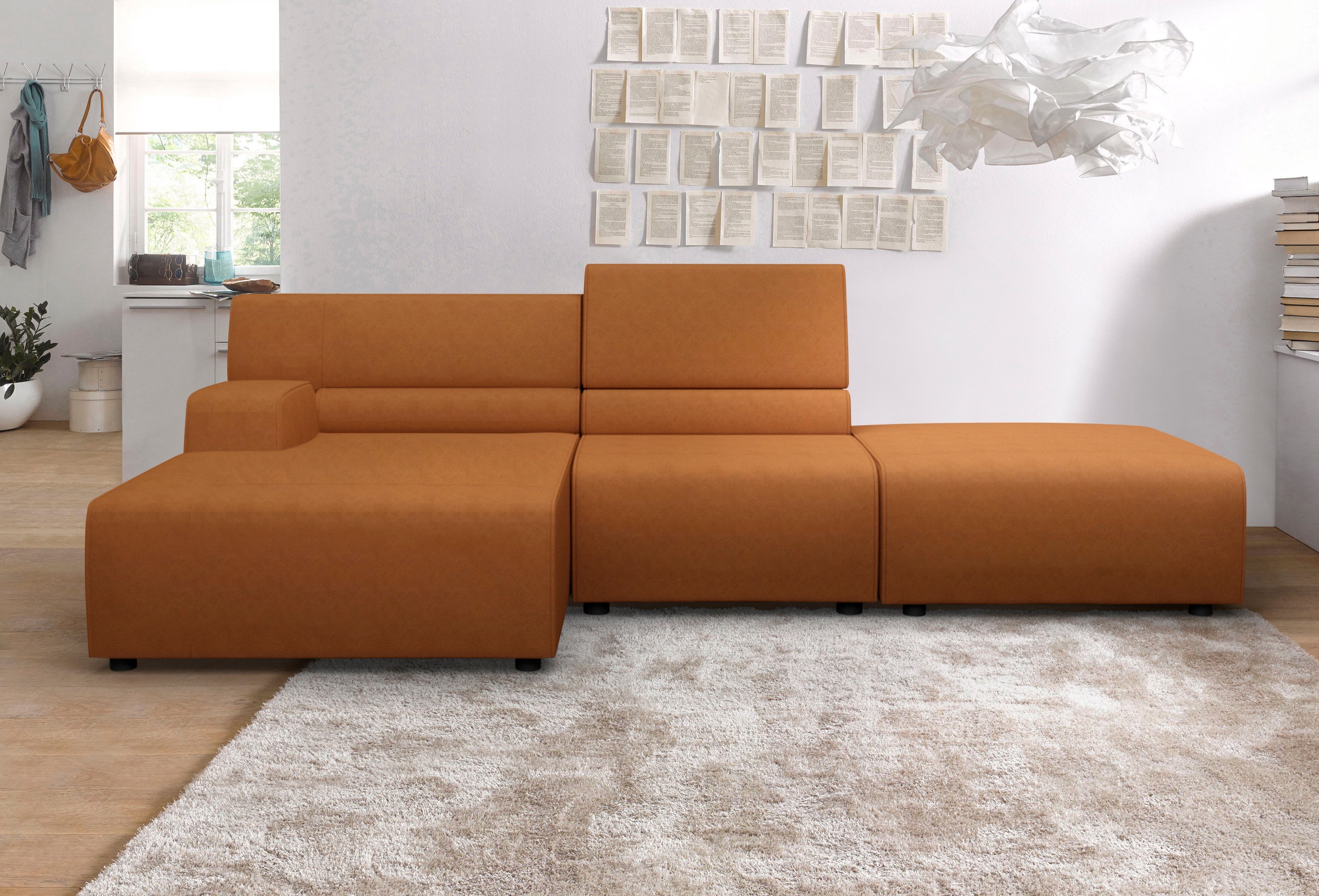 Egoitaliano Ecksofa »Babouche, Designsofa mit außergewöhnlichem Sitzkomfort günstig online kaufen