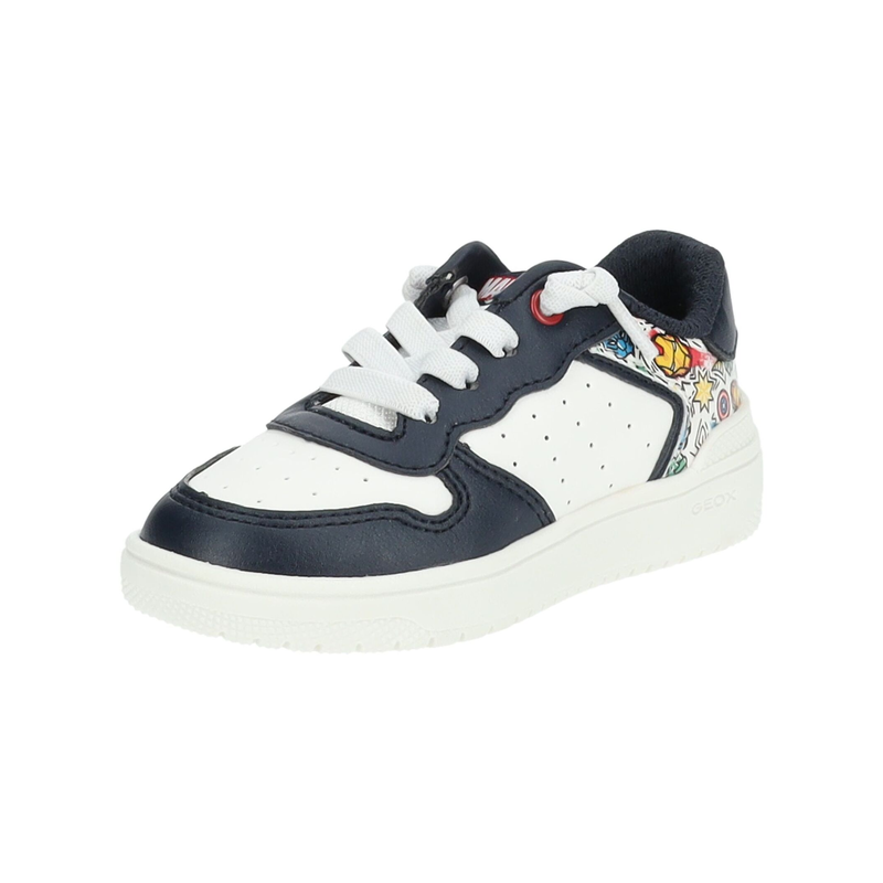 GEOX Sneaker »Sneaker Lederimitat/Textil« Blau/Multi 26 26 Verschluss: Schnürung