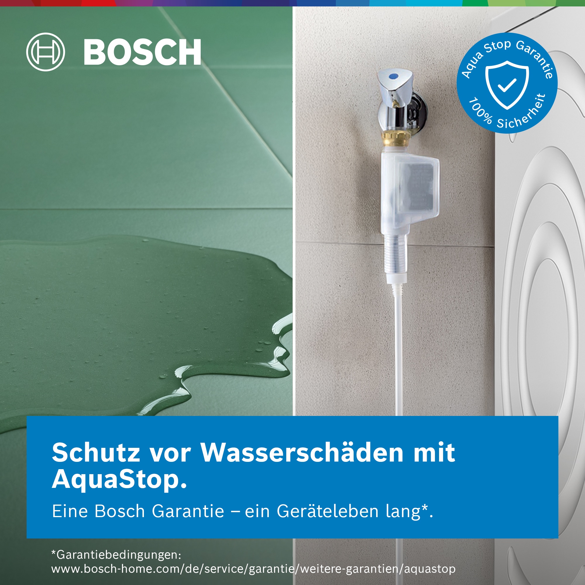 BOSCH Waschmaschine Serie 6 »WGG244ZV0« 9 kg 1400 U/min Knitter-Programm Iron Assist, Speed Perfect, Nachlegefunktion