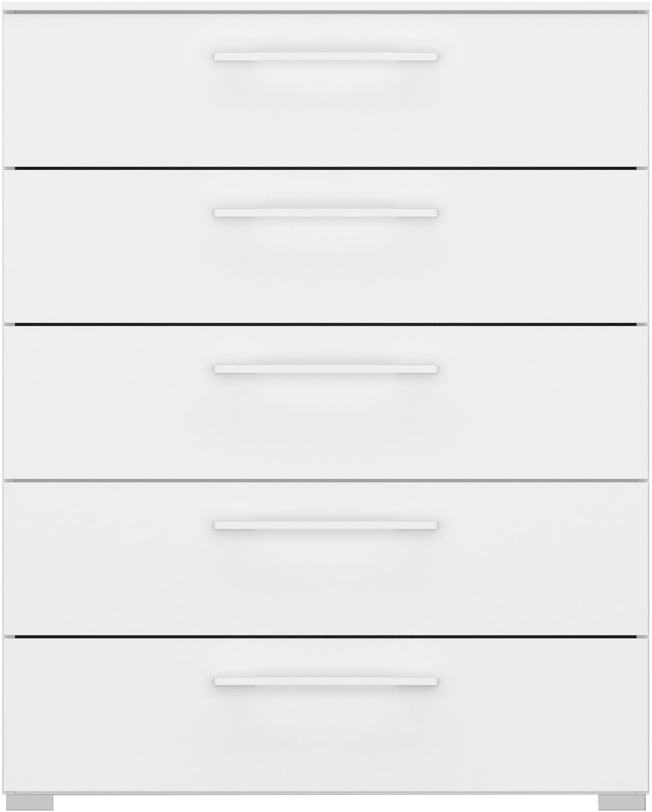 rauch Schubkastenkommode »Kommode Sideboard Wäscheschrank Schrank SKAT PURE« inkl. SOFT-CLOSE-FUNKTION,  mit 5 Schubladen in puristischem Design MADE IN GERMANY