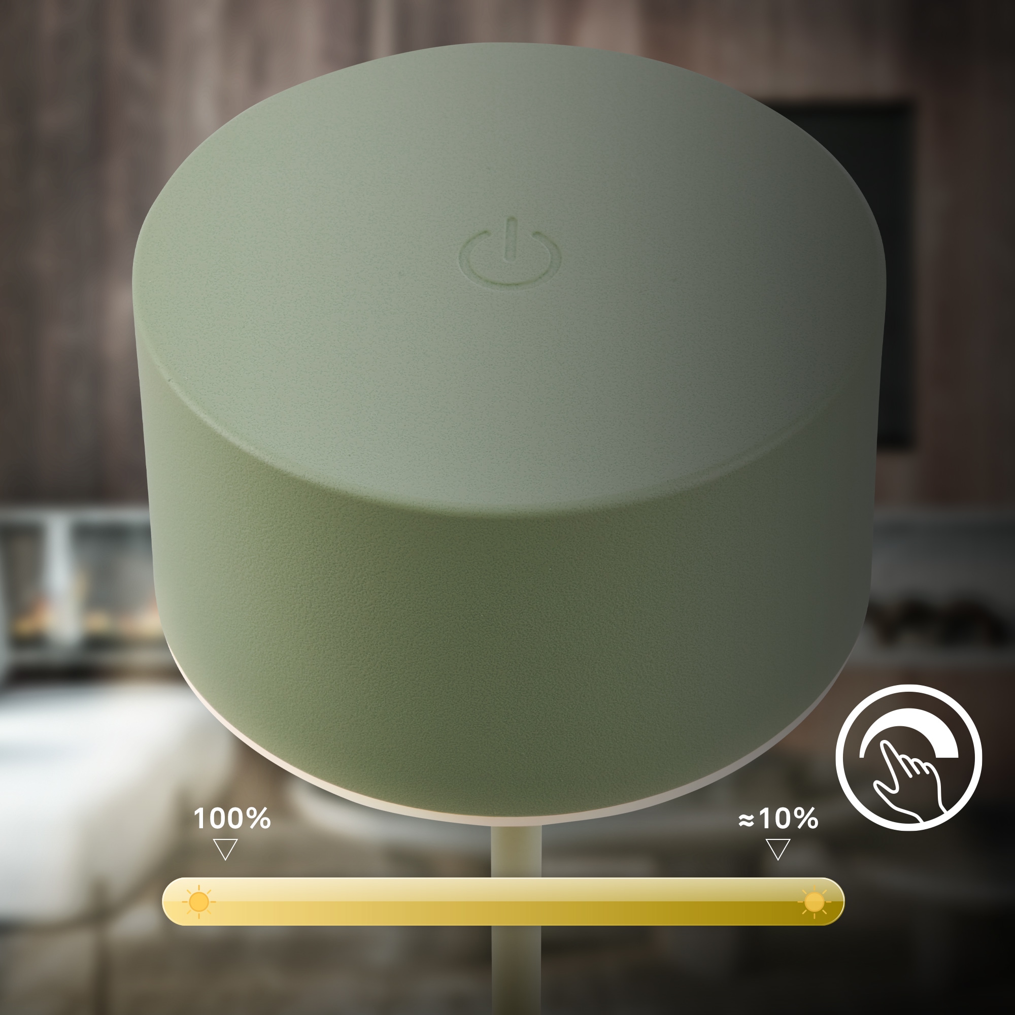 Briloner Leuchten LED Tischleuchte »KIRA« LED-Modul 1 Stk. Warmweiß 8x19 cm, Akku tauschbar, Indoor/Outdoor, Wohnzimmer, Flur, Balkon