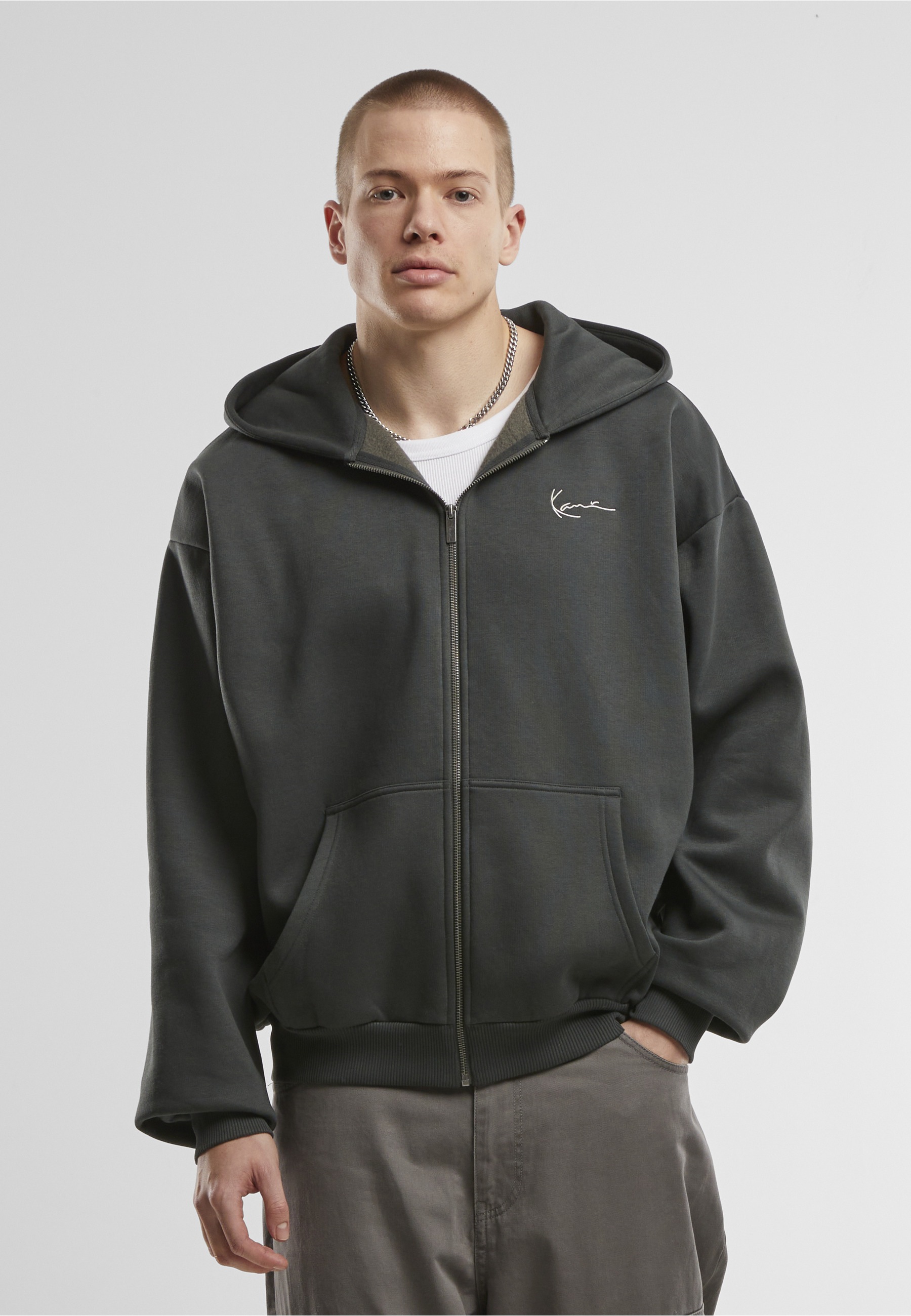 Karl Kani Kapuzenpullover »Karl Kani KK Old English Chrome Backprint Zip Hoodie« 1 tlg.