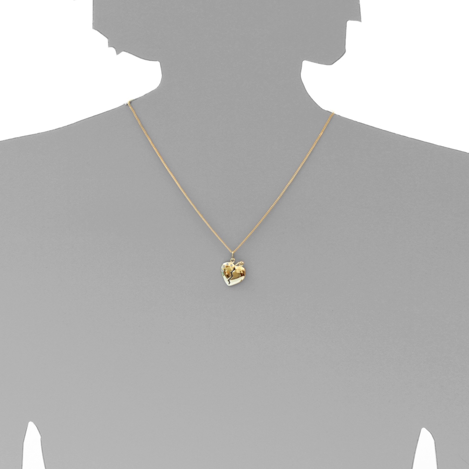 OSTSEE-SCHMUCK Kettenanhänger »Ostsee-Schmuck Anhänger geteiltes Herz Anhänger geteiltes Herz«, (1 tlg.)