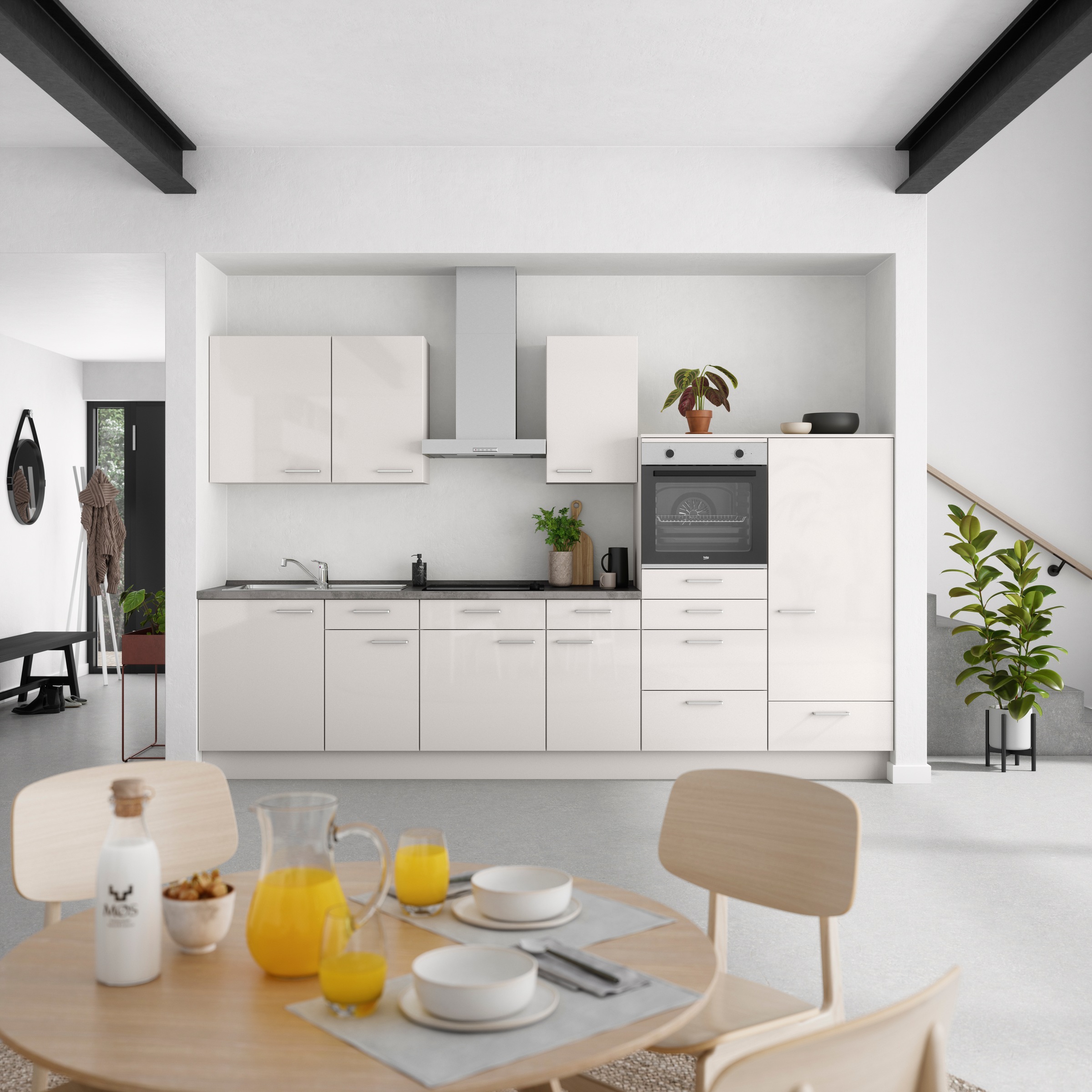 nobilia® Küchenzeile »"Flash I"« vormontiert, Ausrichtung wählbar, Breite 3 günstig online kaufen