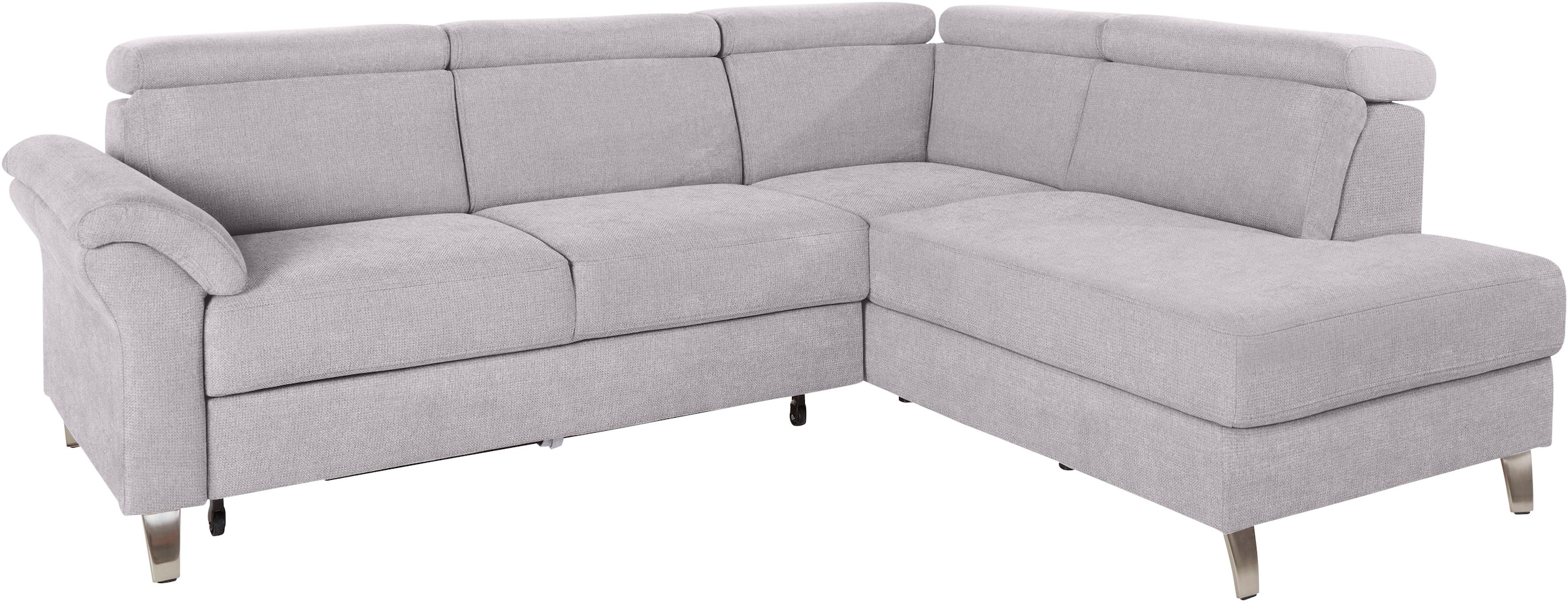 sit&more Ecksofa »Arngast L-Form« inklusive Kopfteilverstellung und Federke günstig online kaufen