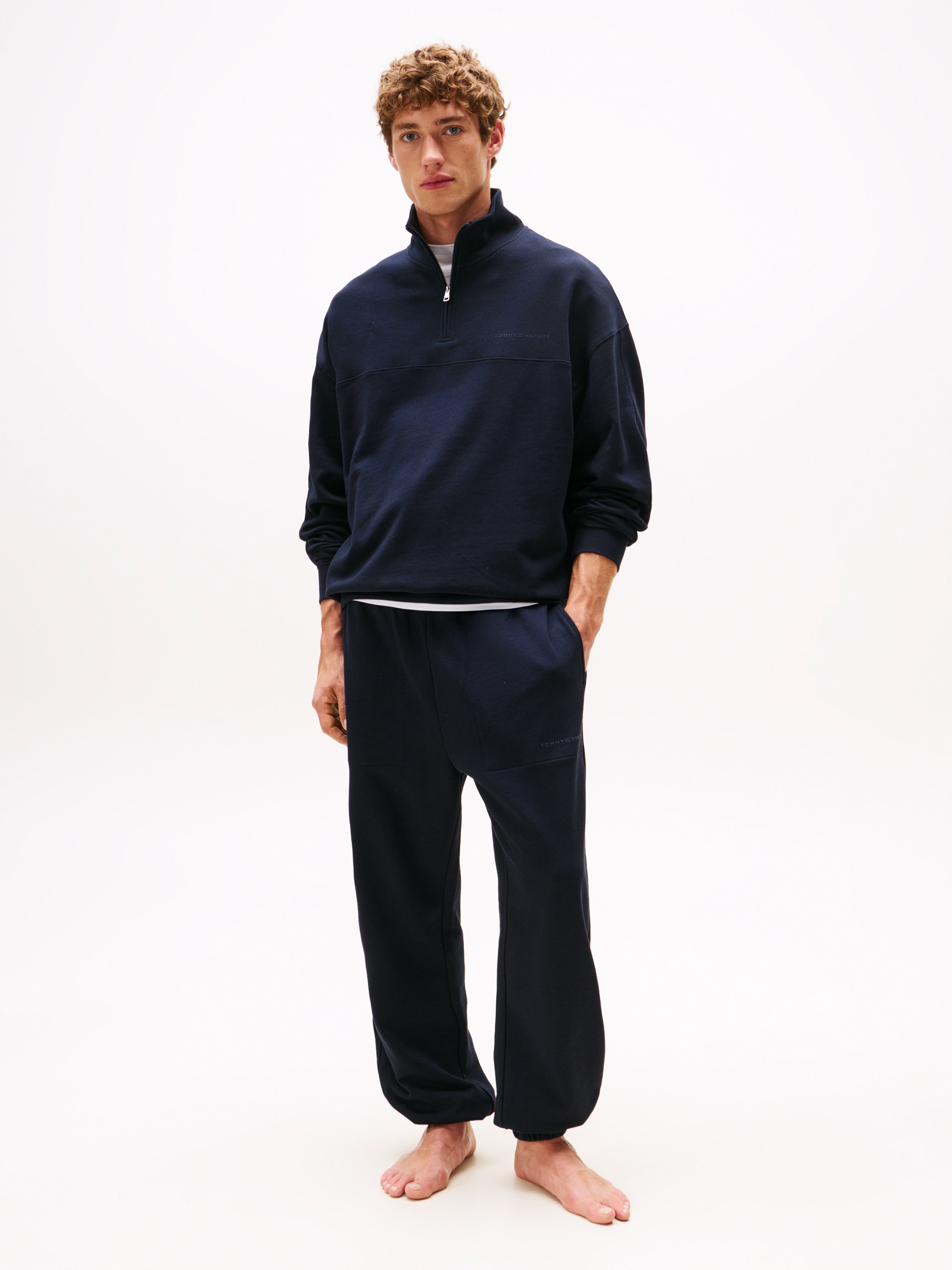 Tommy Hilfiger Underwear Sweatshirt »HALF ZIP«, Troyer, Baumwollmix