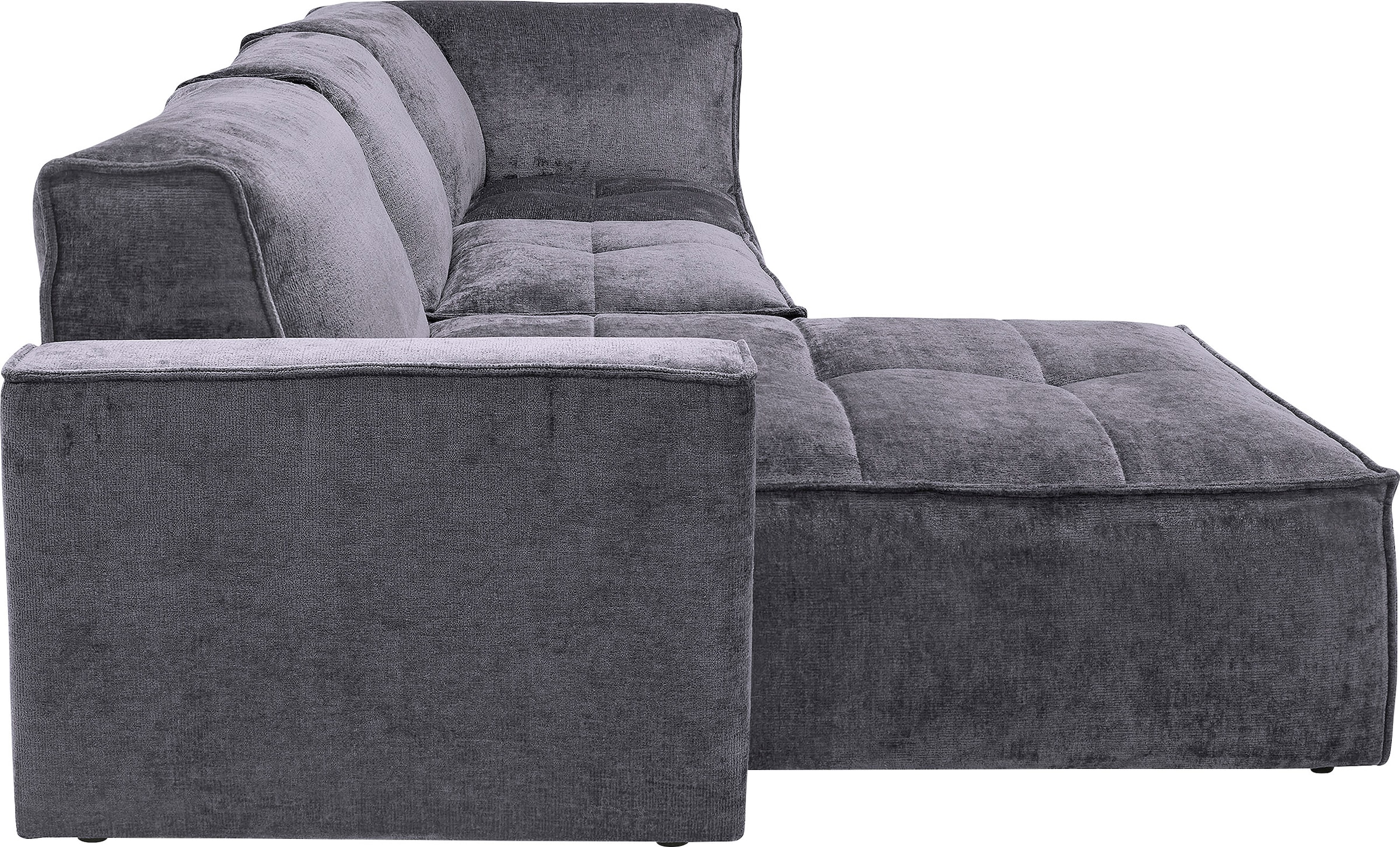 RAUM.ID Ecksofa »Monolid L-Form«, (4 St.), Module einzeln für individuelle Zusammenstellung, Bezug in Teddy-Optik
