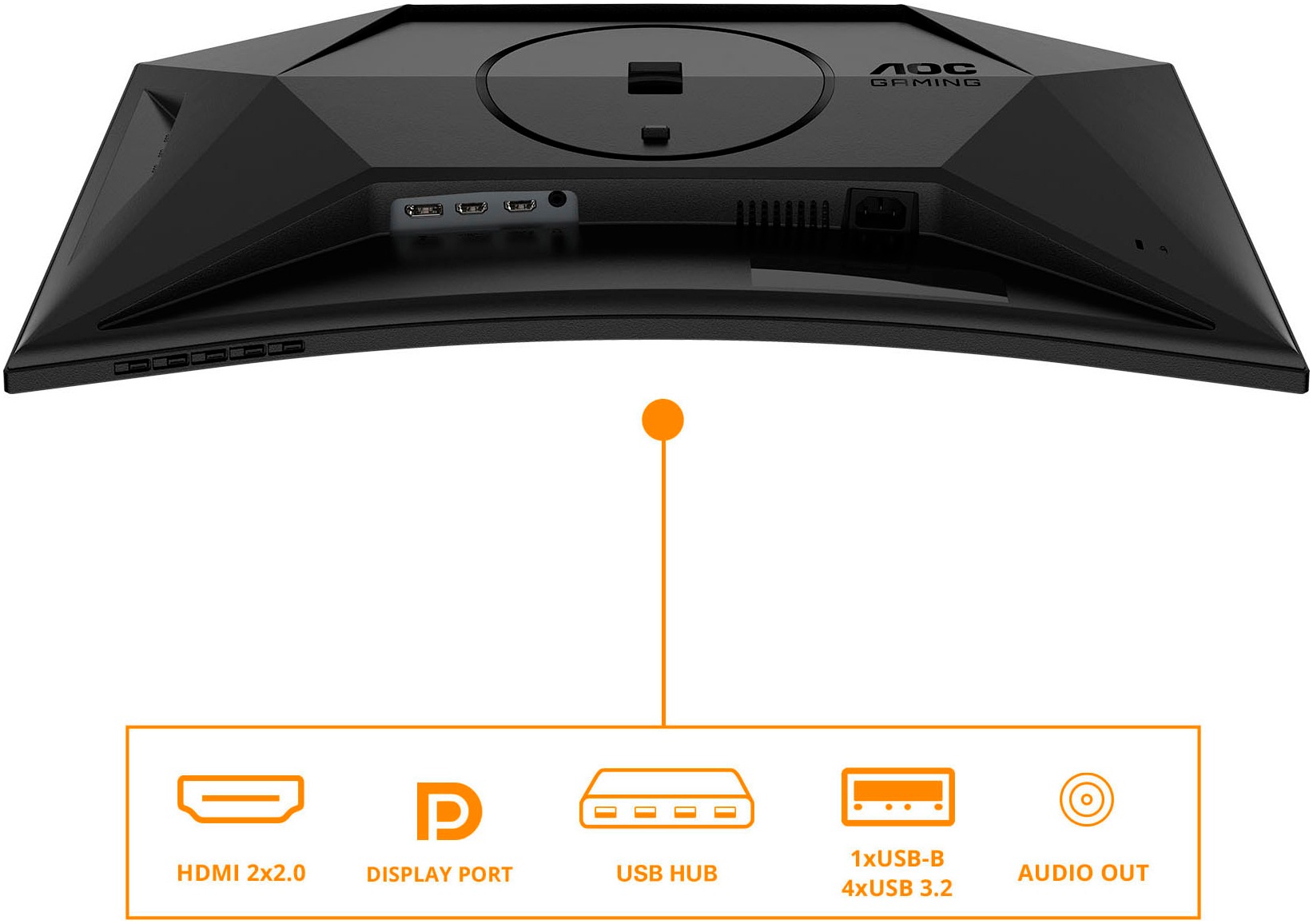 AOC Curved-Gaming-LED-Monitor »C27G4ZXU« 69 cm/27 ″  1920 x 1080 px Full HD 0,3 Reaktionszeit 280 Hz