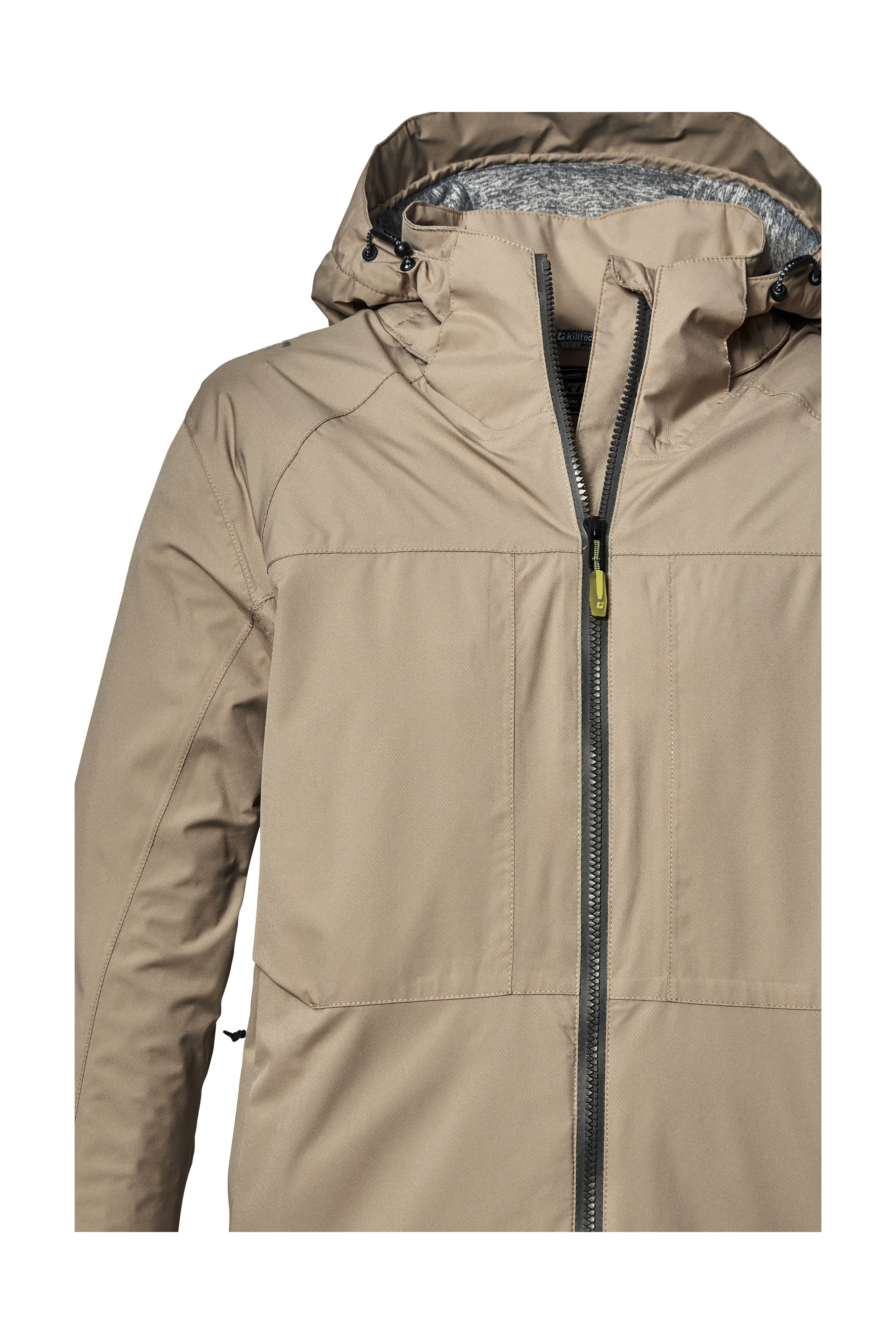 Killtec Outdoorjacke »KOS 12 MN JCKT«, Wasserdicht, atmungsaktiv, abnehmbare Kapuze, reflektierende Details