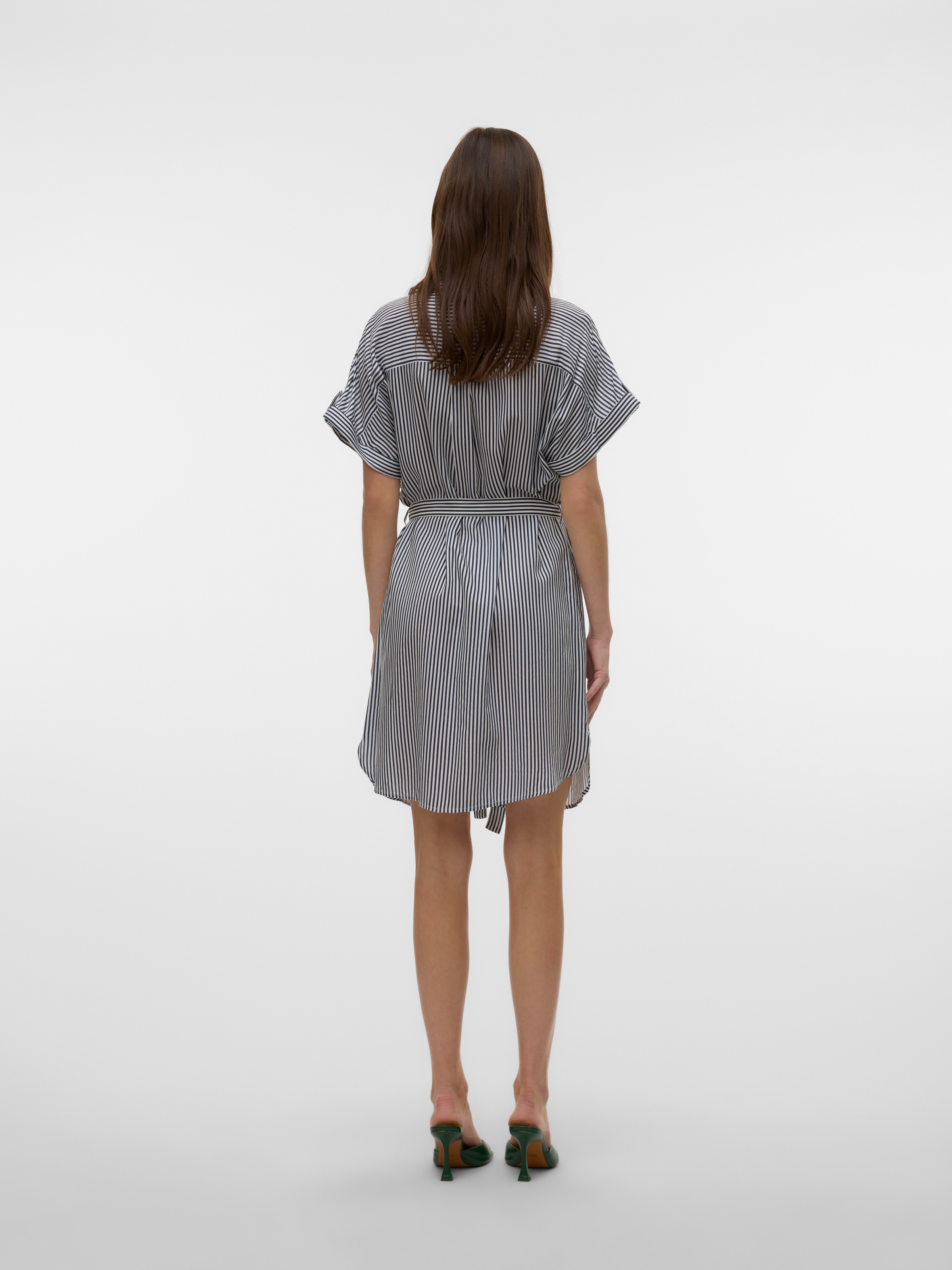 Vero Moda Midikleid »VMBUMPY SS SHORT SHIRT DRESS WVN GA NOOS«, Sommerkleid