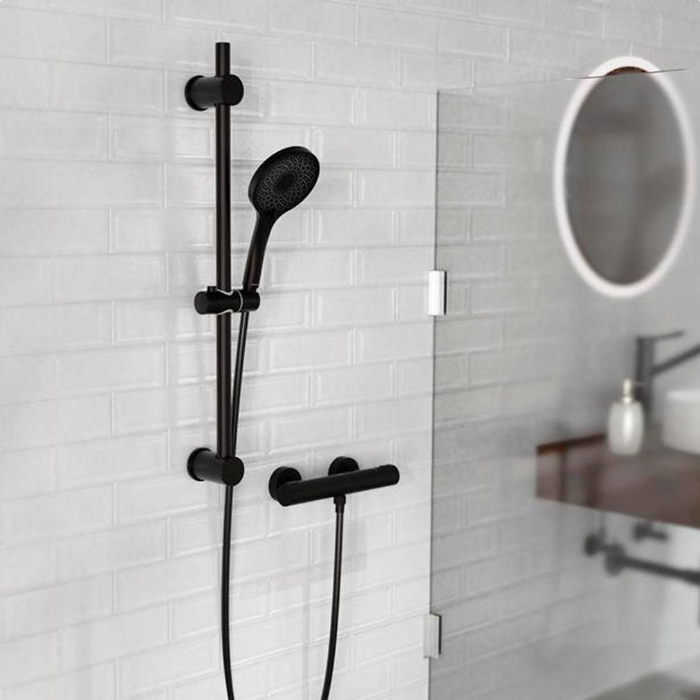 Schütte Brausegarnitur »RAVEN« Regendusche, mit Schlauch und Halterung, Wellness-Duschkopf