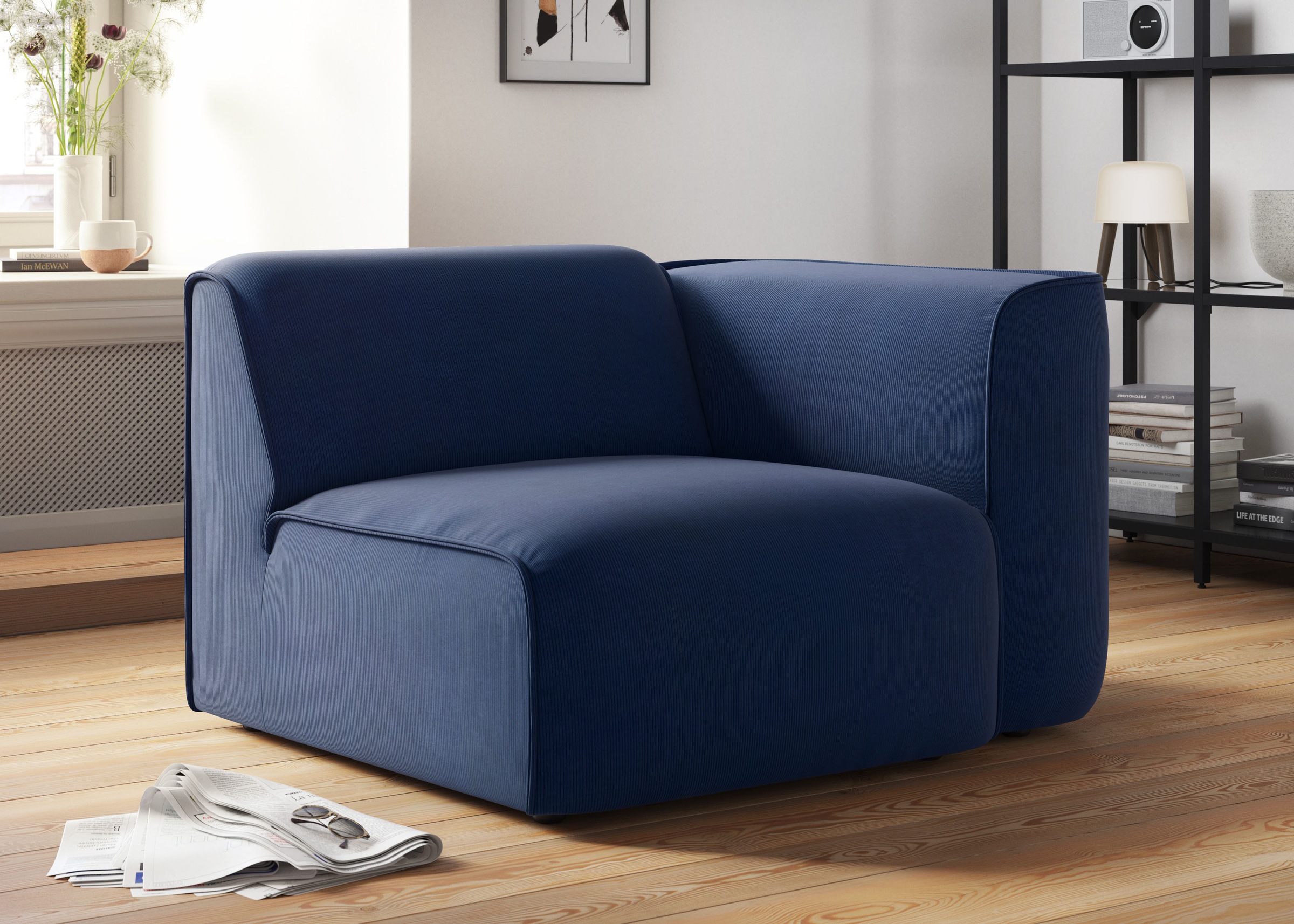 RAUM.ID Sessel »Merid Sofa-Eckelement, Maße B/T/H: 109/97/46 cm«, als Modul oder separat verwendbar, für individuelle Zusammenstellung