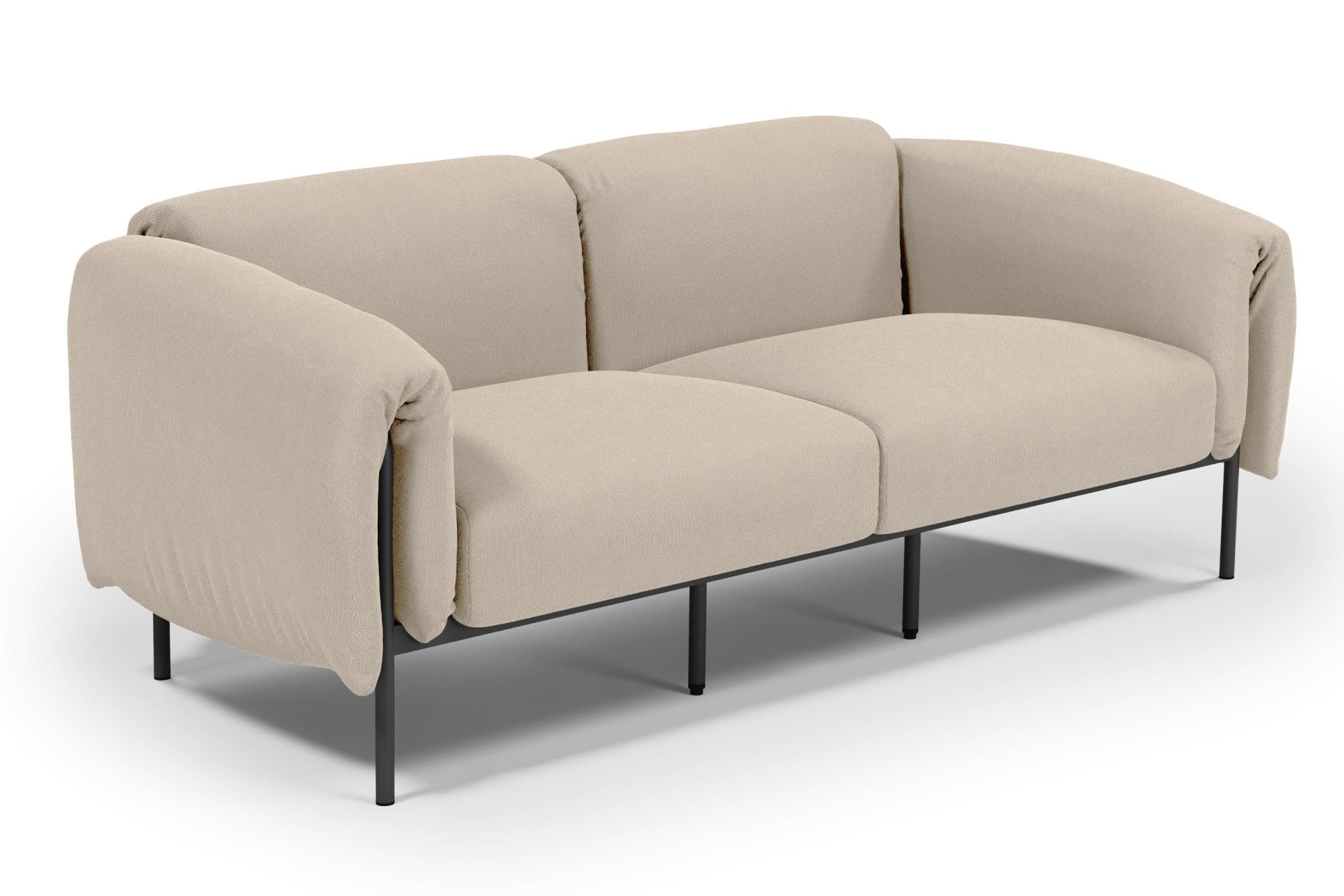 andas 2-Sitzer »Lumi«, Outdoor Gartensofa, wetterfeste Materialien, Breite 186 cm