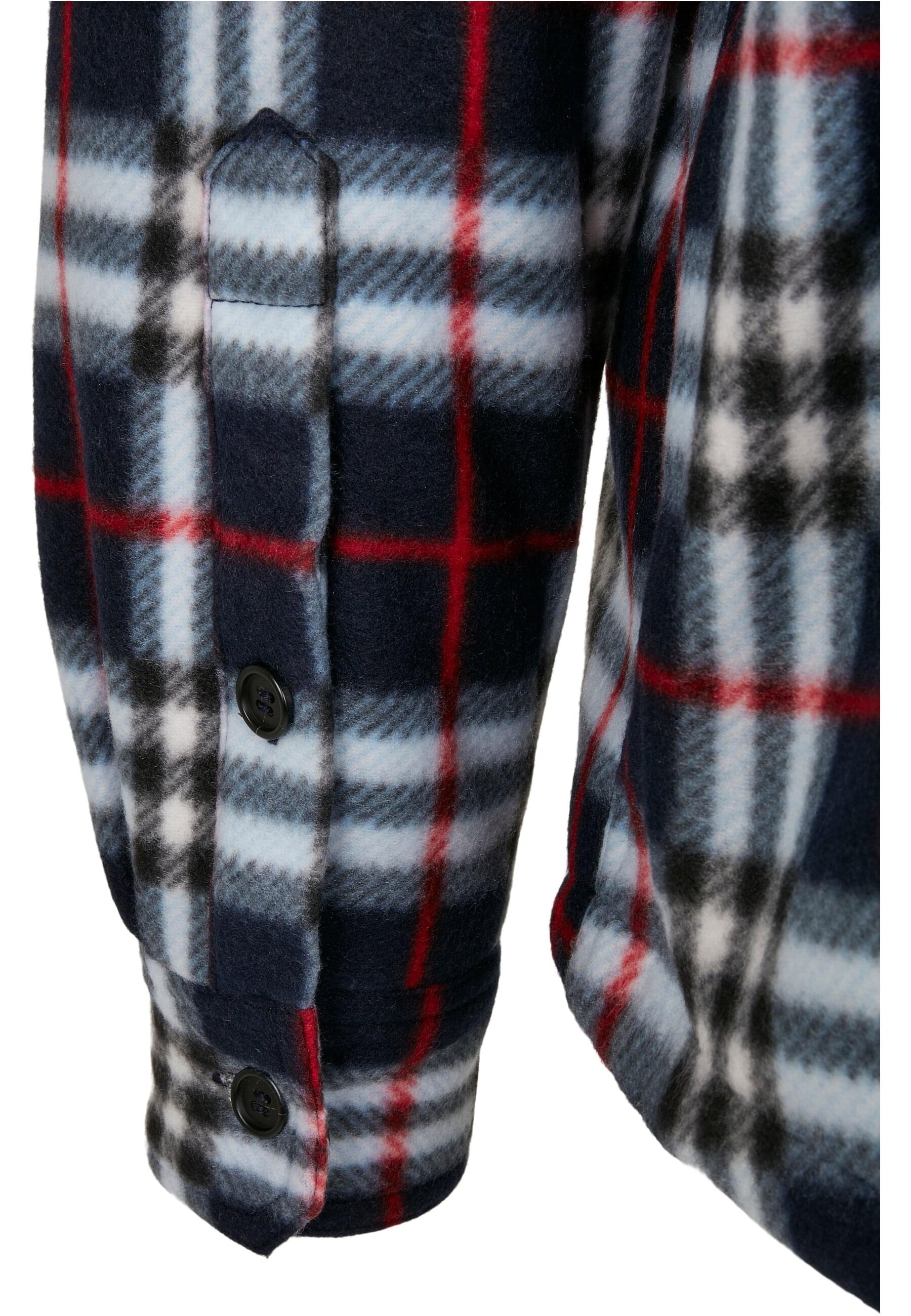 URBAN CLASSICS Allwetterjacke »Urban Classics Herren Hooded Polar Fleece Overshirt« 1 Stk. tlg. mit Kapuze