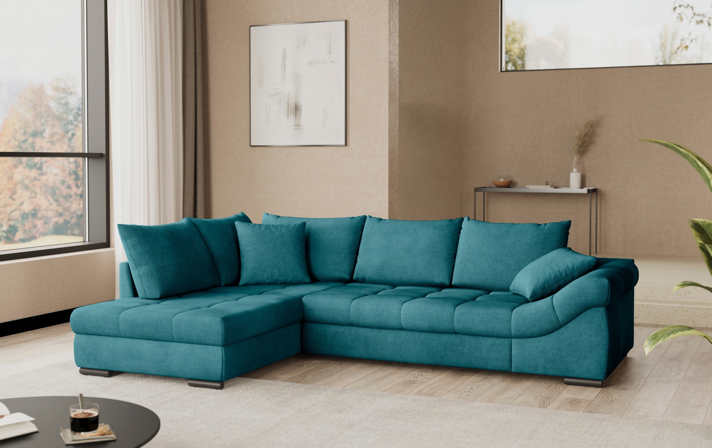 Mr. Couch Ecksofa »Allegro DuraFlex, L-Form« Hochschläfer-Bettauszug, Kalts günstig online kaufen