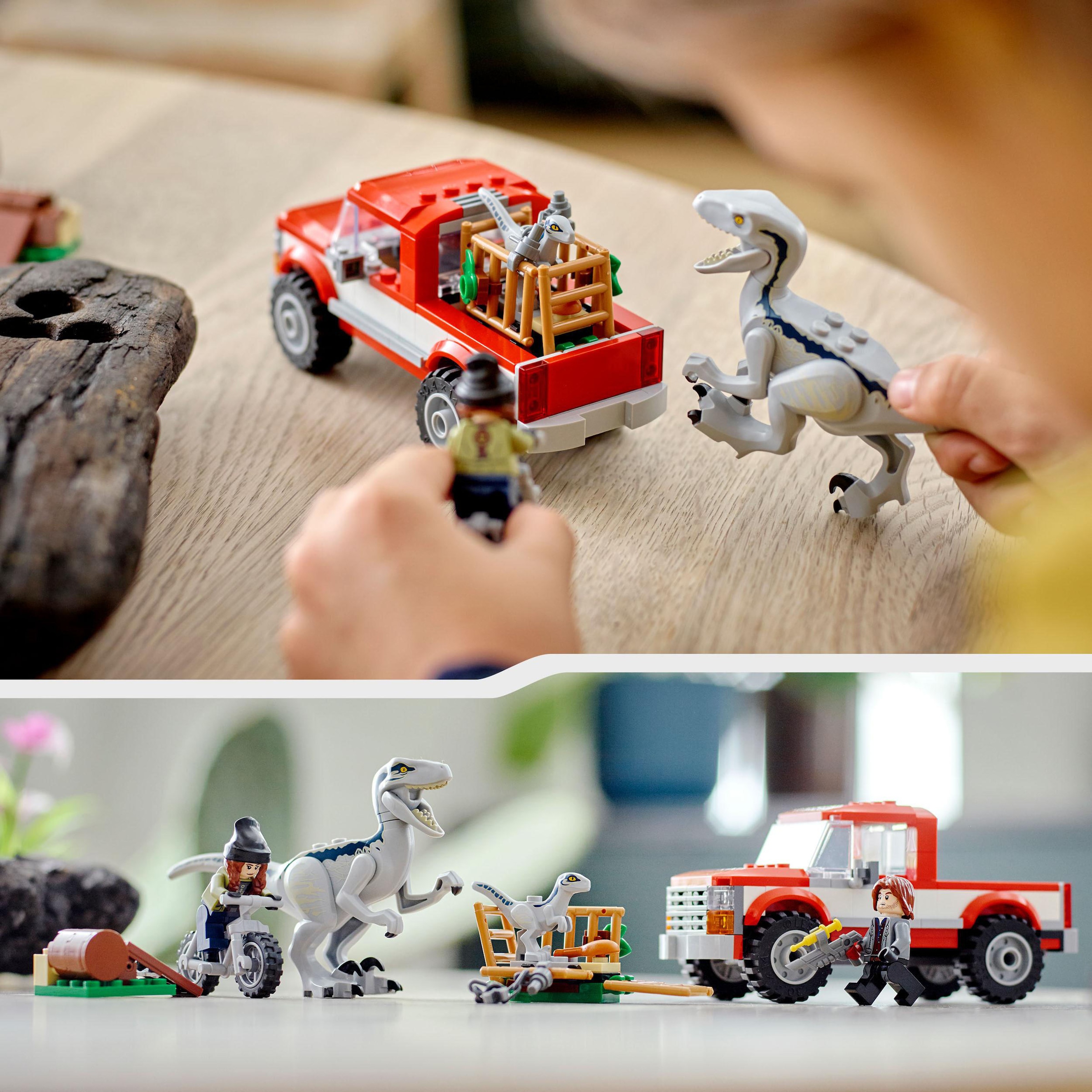 LEGO® Konstruktionsspielsteine »Blue & Beta in der Velociraptor-Falle (76946), LEGO® Jurassic World«, (181 St.), Made in Europe