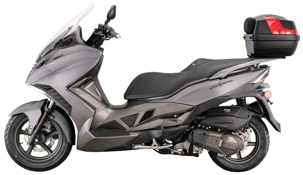 Alpha Motors Motorroller »Sport Cruiser 22«, 125 cm³, 95 km/h, Euro 5, 11 PS, (Set, mit Topcase), mit Lenkerschloss