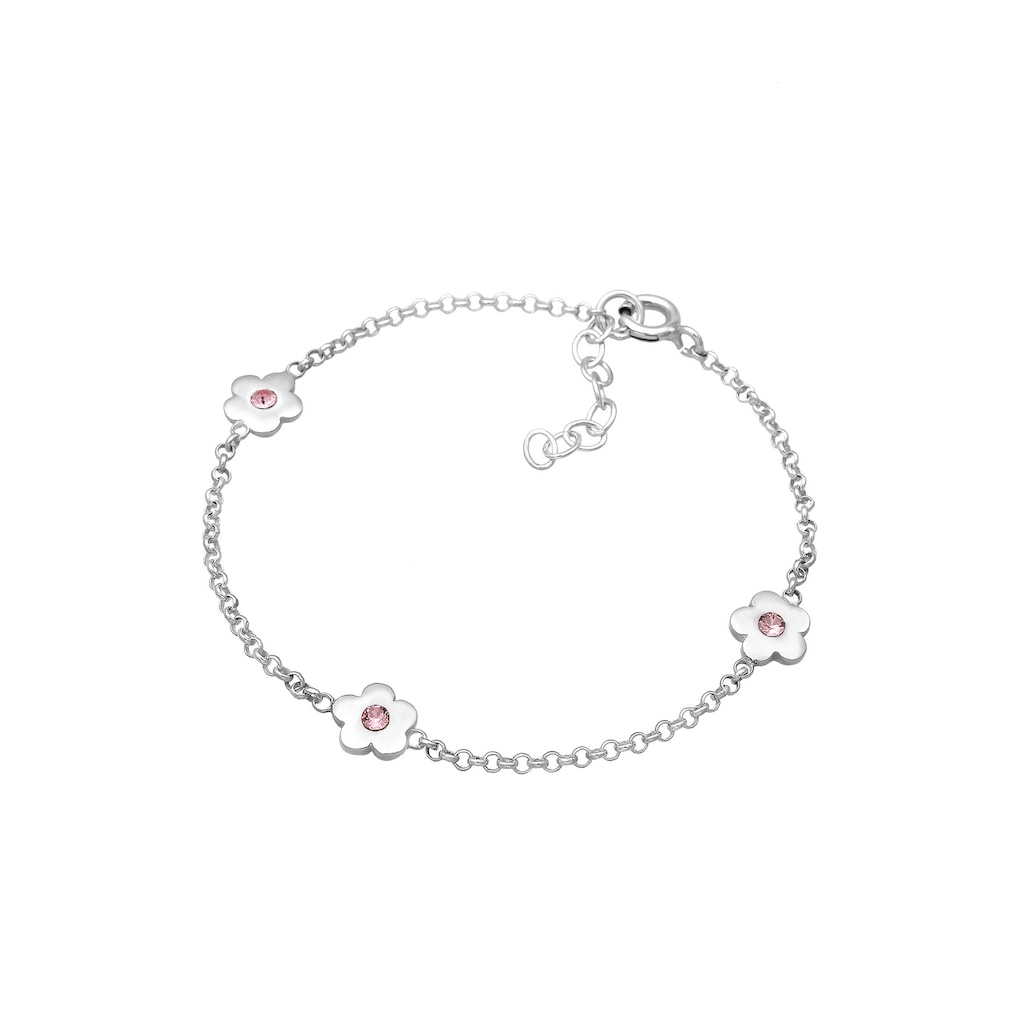 Elli Armband »Kinder Blumen Kristalle 925 Silber«