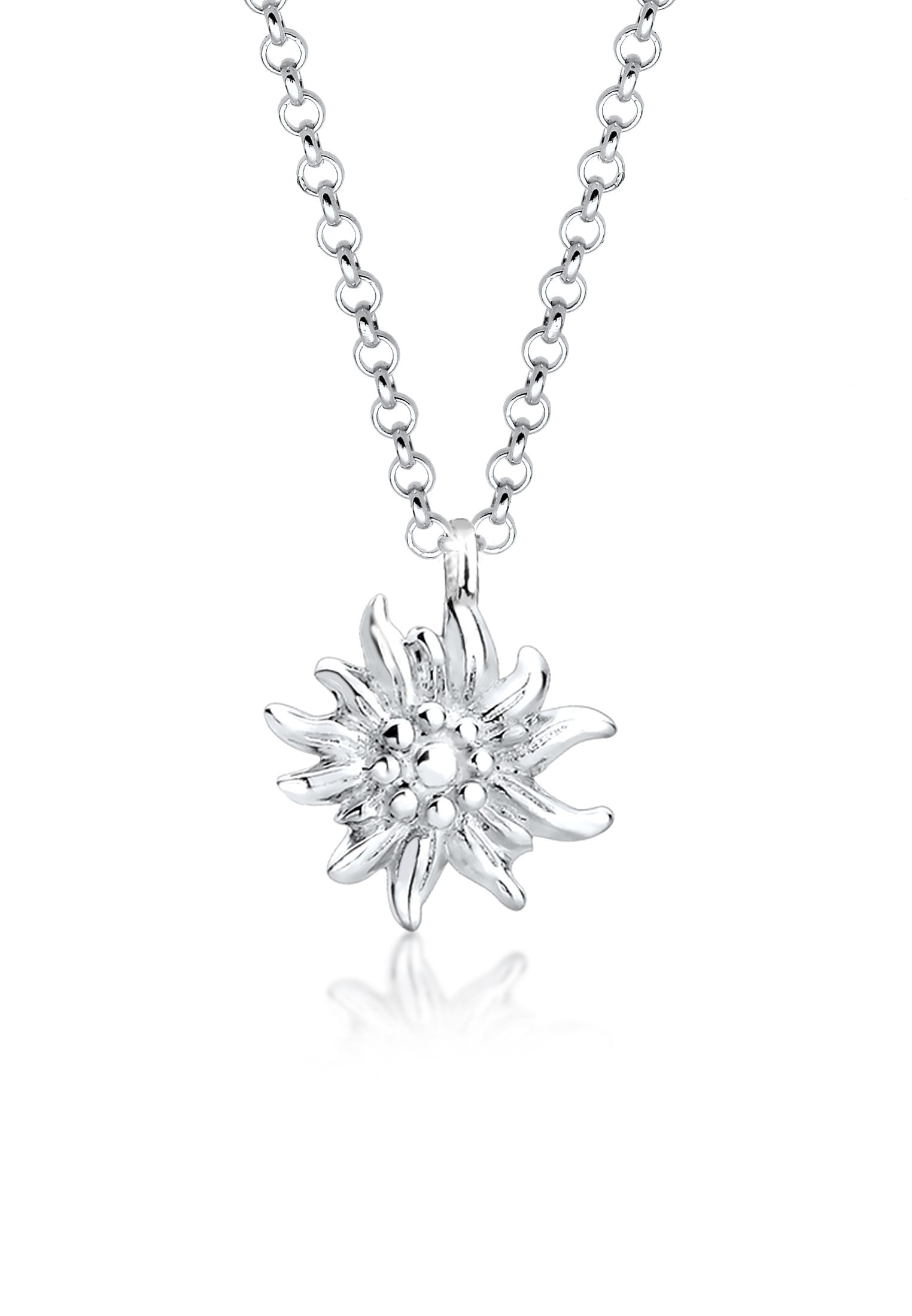 Elli Kette mit Anhänger »Edelweiss Symbol Anhänger Tracht 925 Sterling Silber«