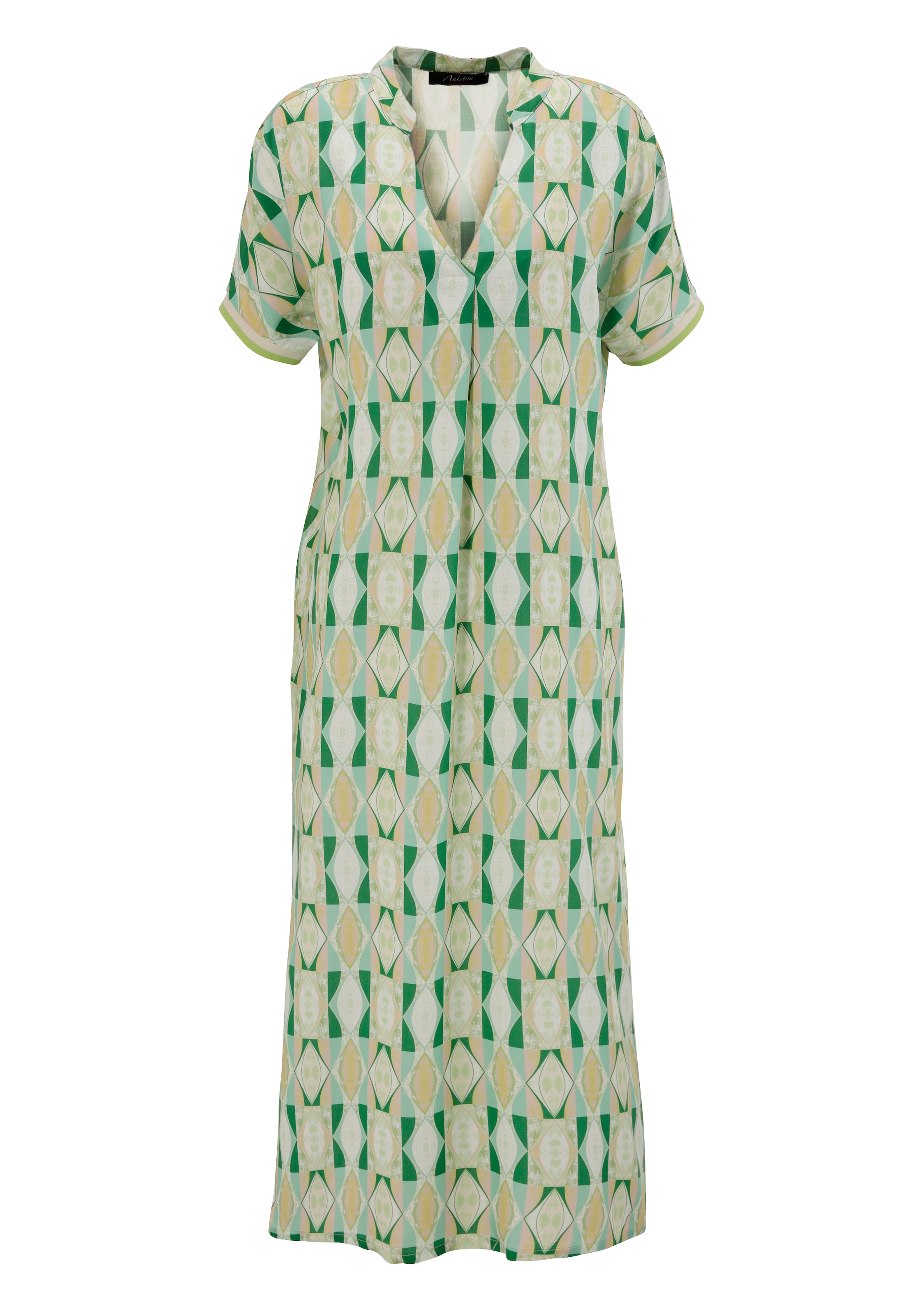 Aniston CASUAL Sommerkleid, mit farbharmonische,. grafischen Druck