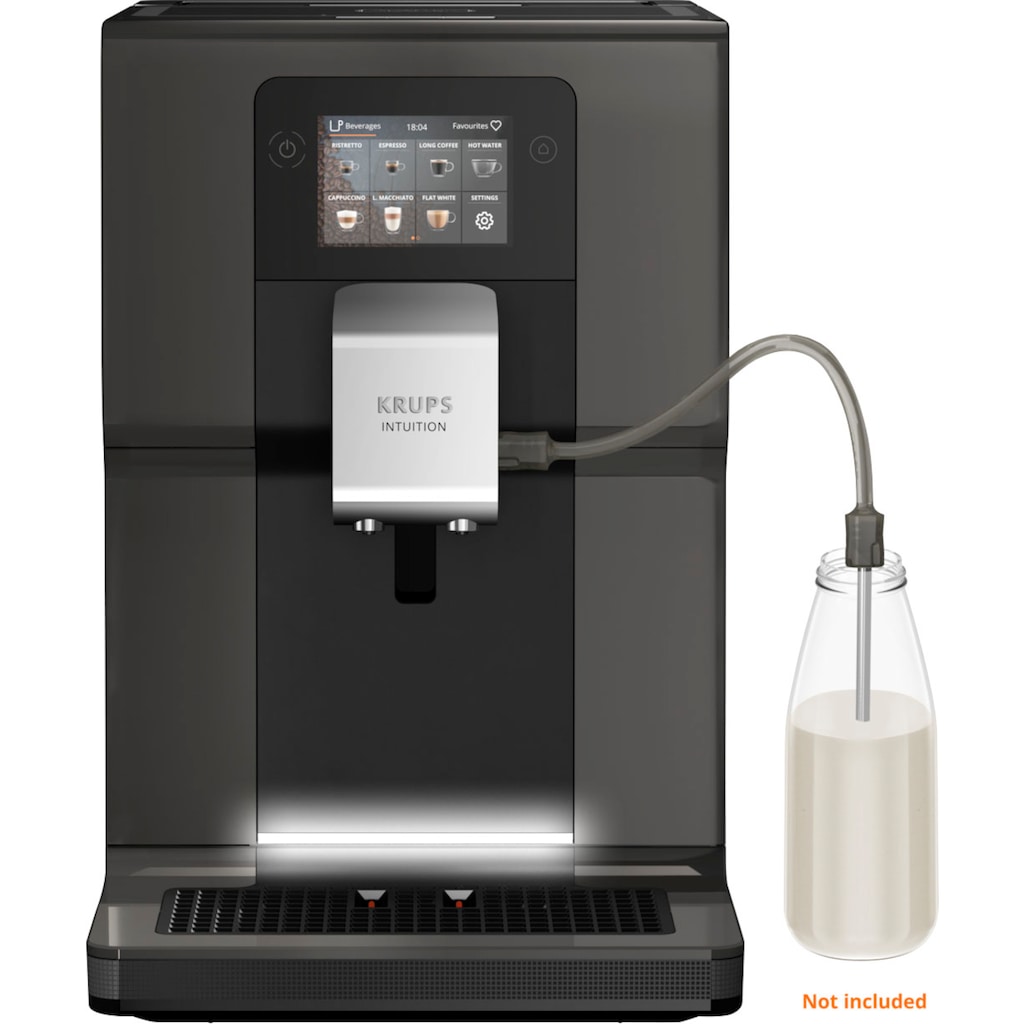 Krups Kaffeevollautomat »EA872B Intuition Preference«, mit Smartphone-ähnlichem 3,5"-Farb-Touchscreen, intuitive farbige Lichtanzeigen, 11 personalisierbare Getränke