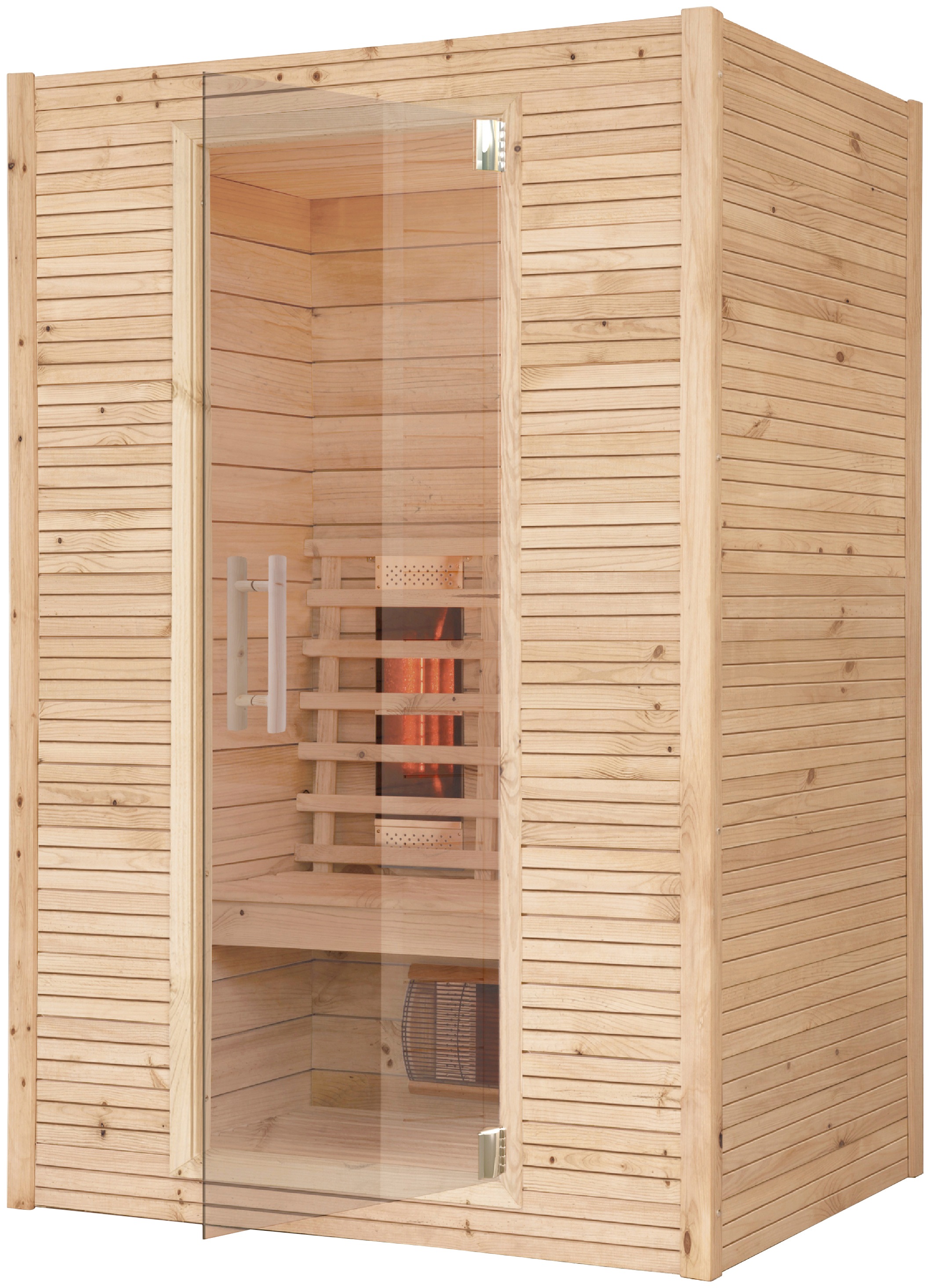 RORO Sauna & Spa Infrarotkabine »ABN M531«, Fronteinstieg, inkl Fußboden und Steuergerät