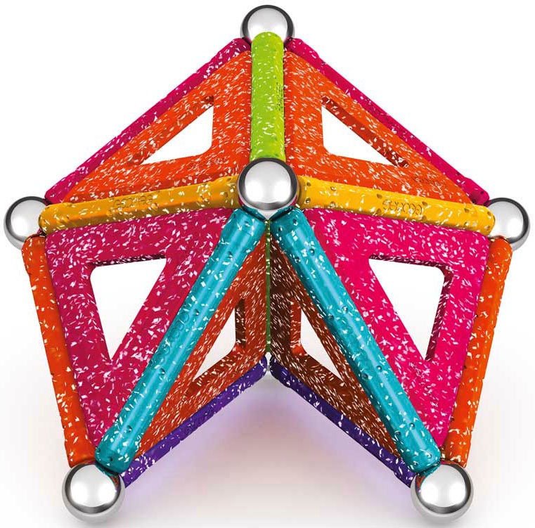 Geomag™ Magnetspielbausteine »GEOMAG™ Glitter Panels, Recycled«, (35 St.), aus recyceltem Material; Made in Europe