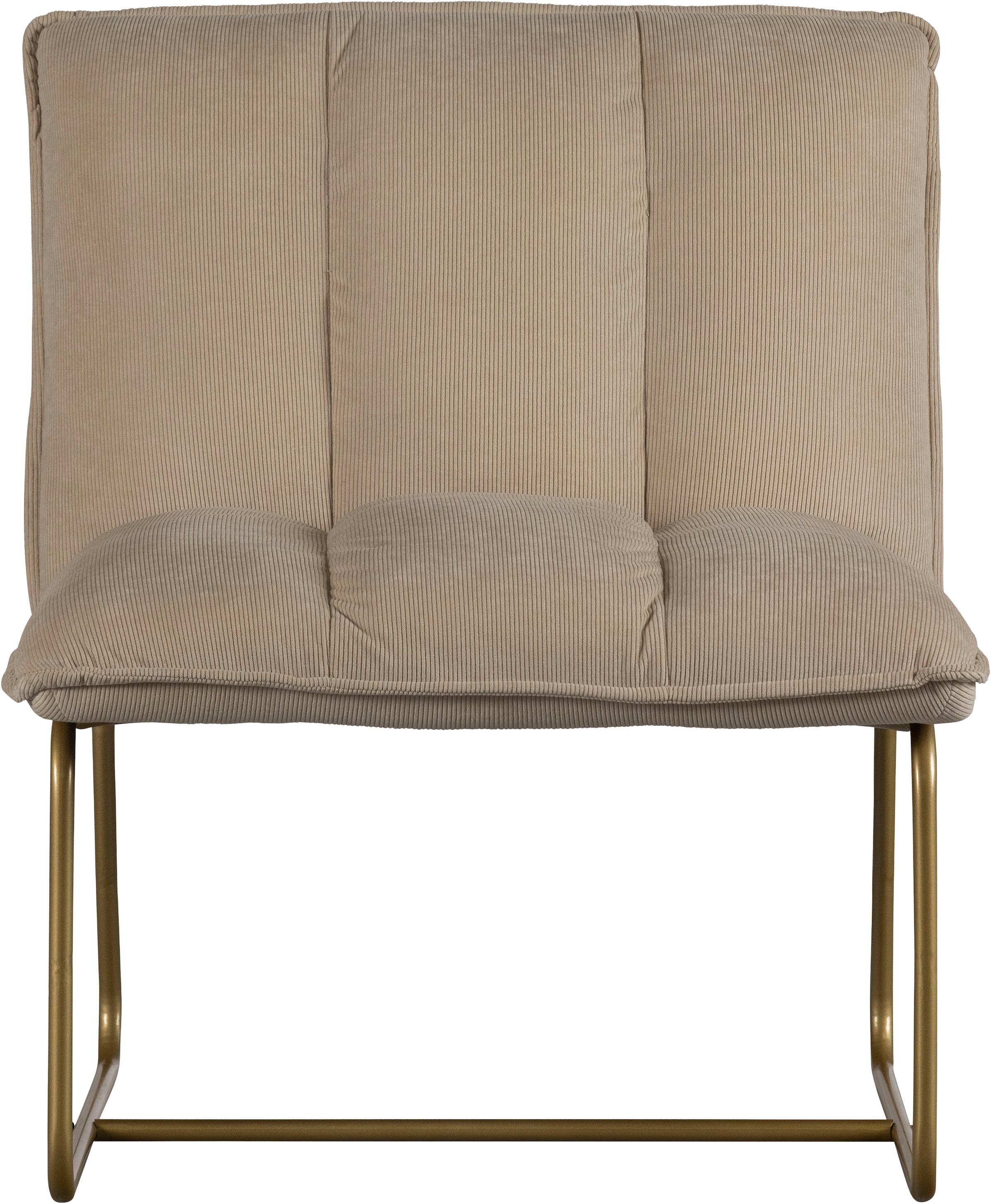 WOOOD Esszimmerstuhl »Fie mit Rippenstoff-Bezug und Metallgestell B 64 x T 71 x H 77 cm« () PU-Schaumfüllung, Tragkraft 120 kg, einfach zu montieren