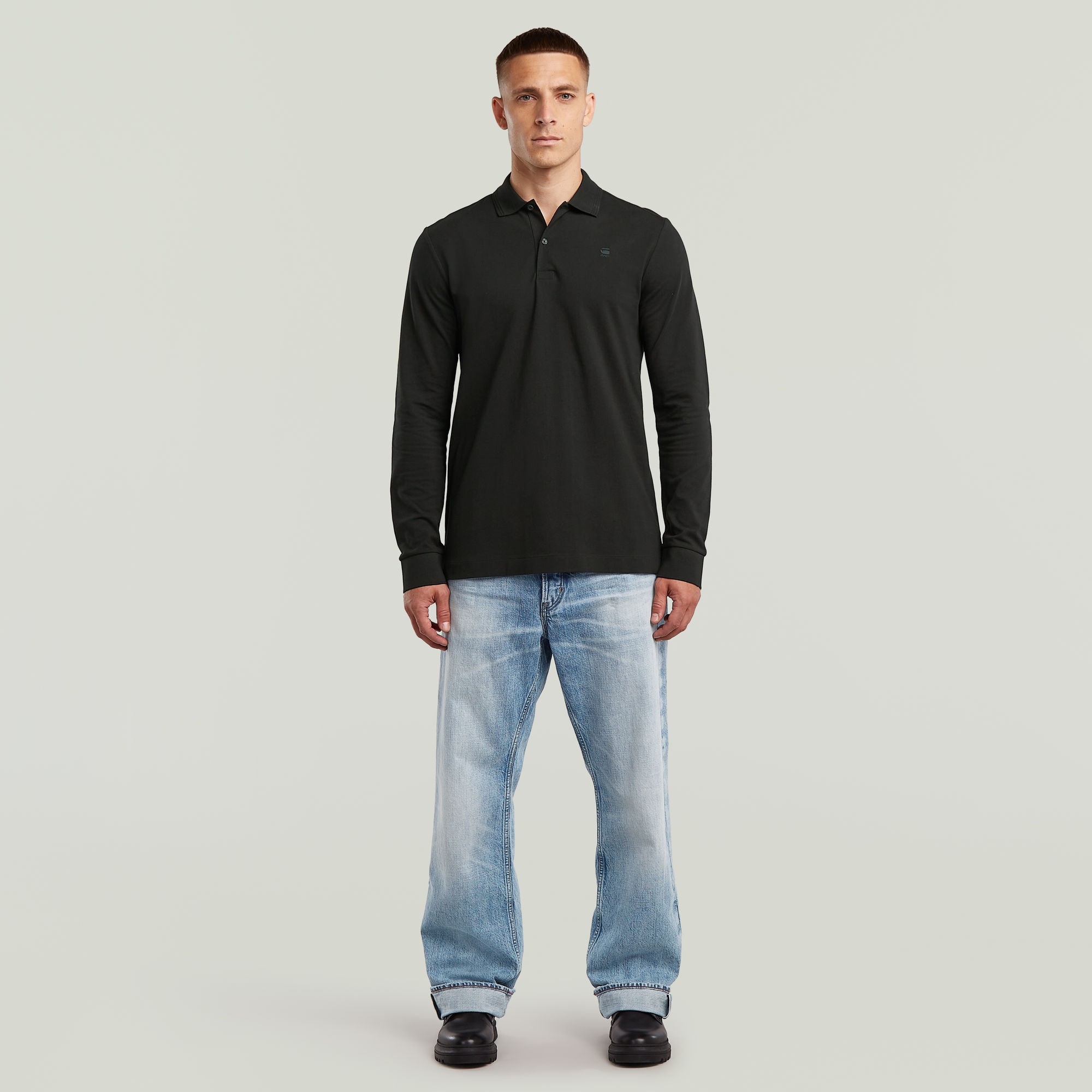 G-STAR Poloshirt »Dunda Slim Polo« langärmlig, mit Logo