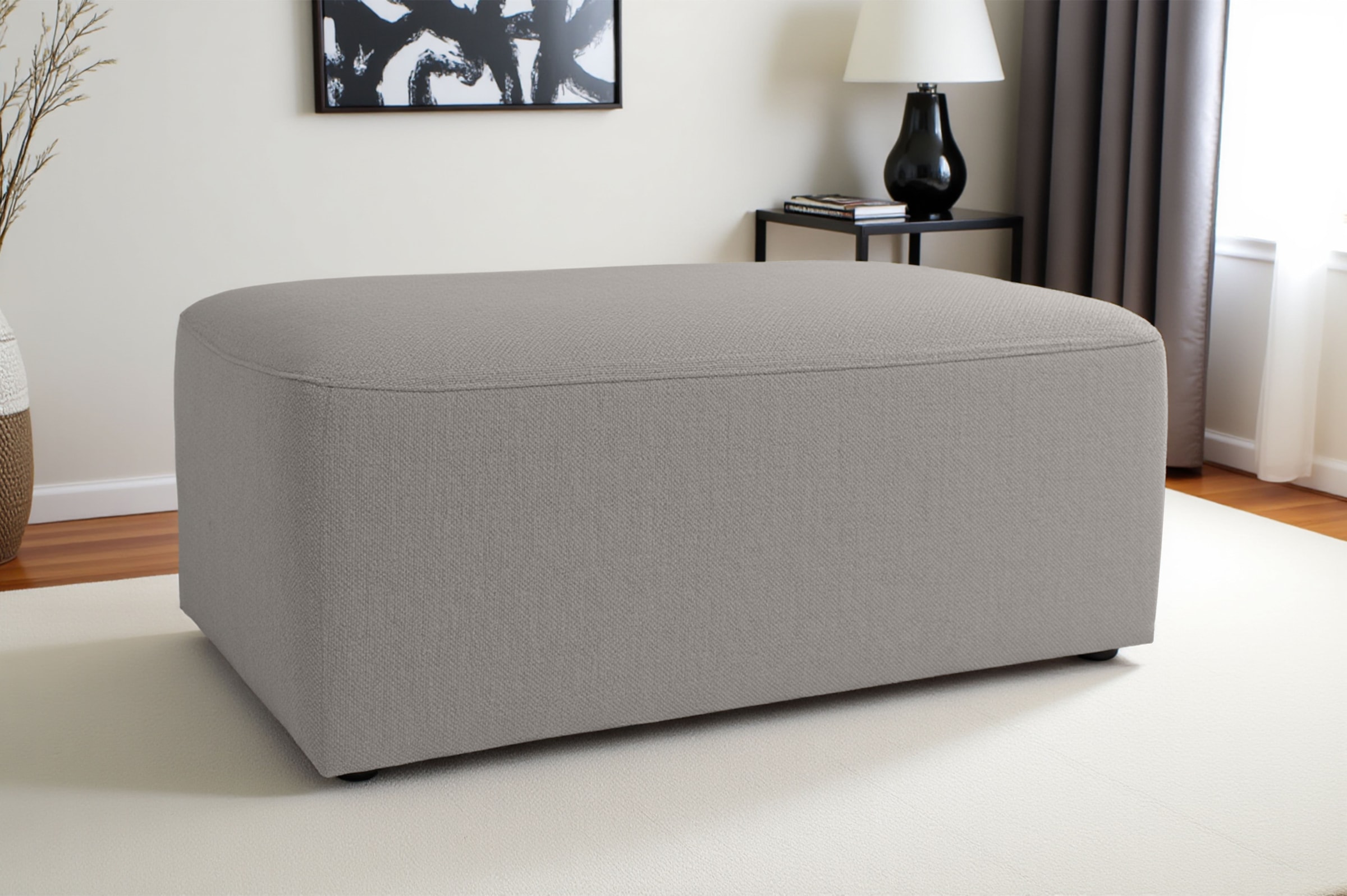 INOSIGN Polsterhocker »Koa, Hocker, passend zur Modulserie KOA«, in Webstoff, weicher Lounge-Sitzkomfort