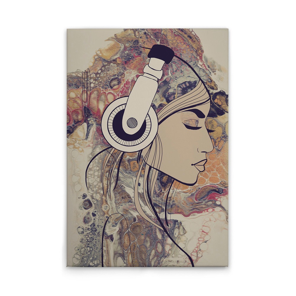 A.S. Création Leinwandbild »Acryl Lady 3 - Wandbild Bunt Creme Beige Keilra günstig online kaufen