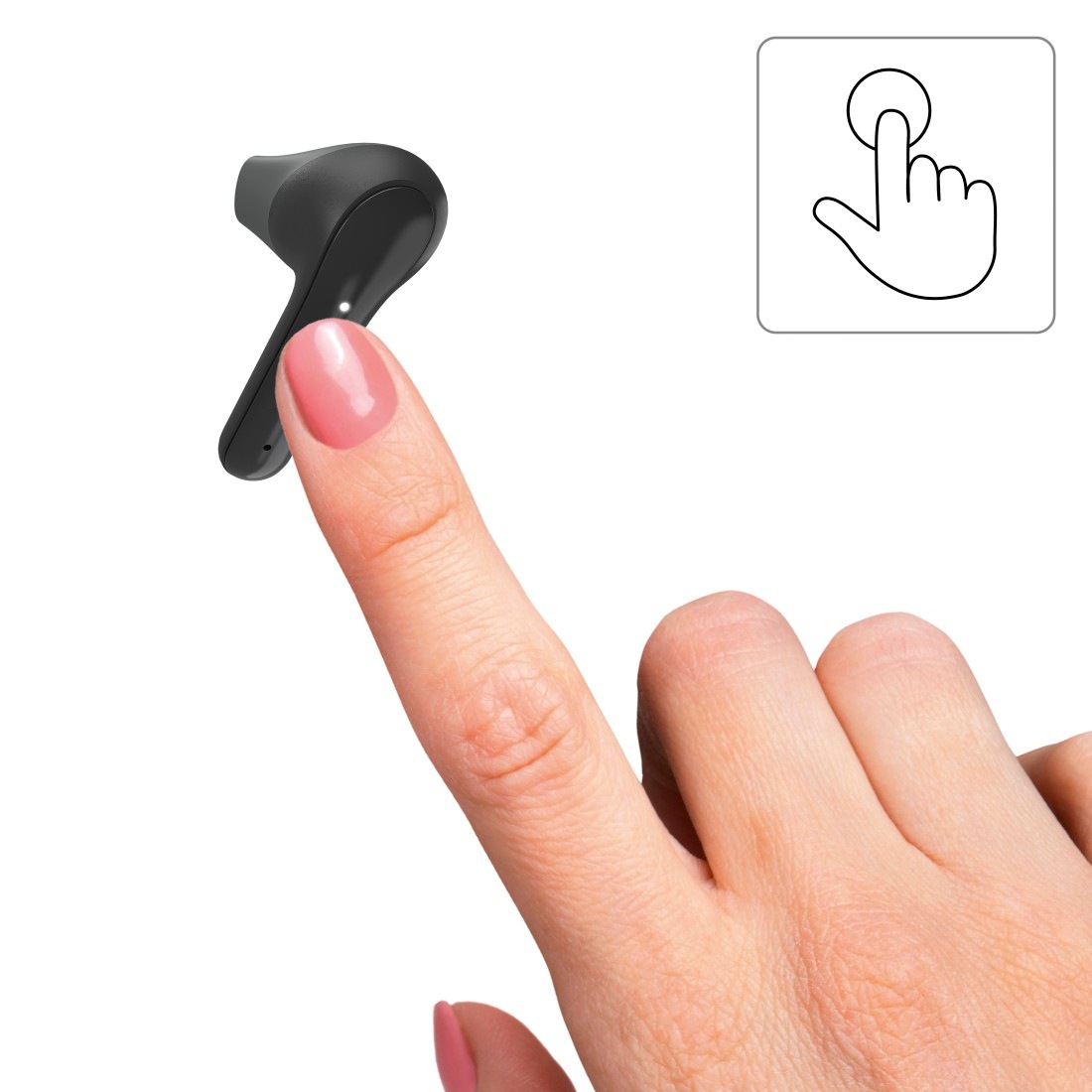 Hama Bluetooth-Kopfhörer »Bluetooth® Kopfhörer True Wireless, Earbuds, Autopairing, Apple Siri«, A2DP Bluetooth-AVRCP Bluetooth-HFP-HSP-PBAP-SPP, Freisprechfunktion-Sprachsteuerung, Google Assistant, Berührungssteuerung, integriertes Mikrofon