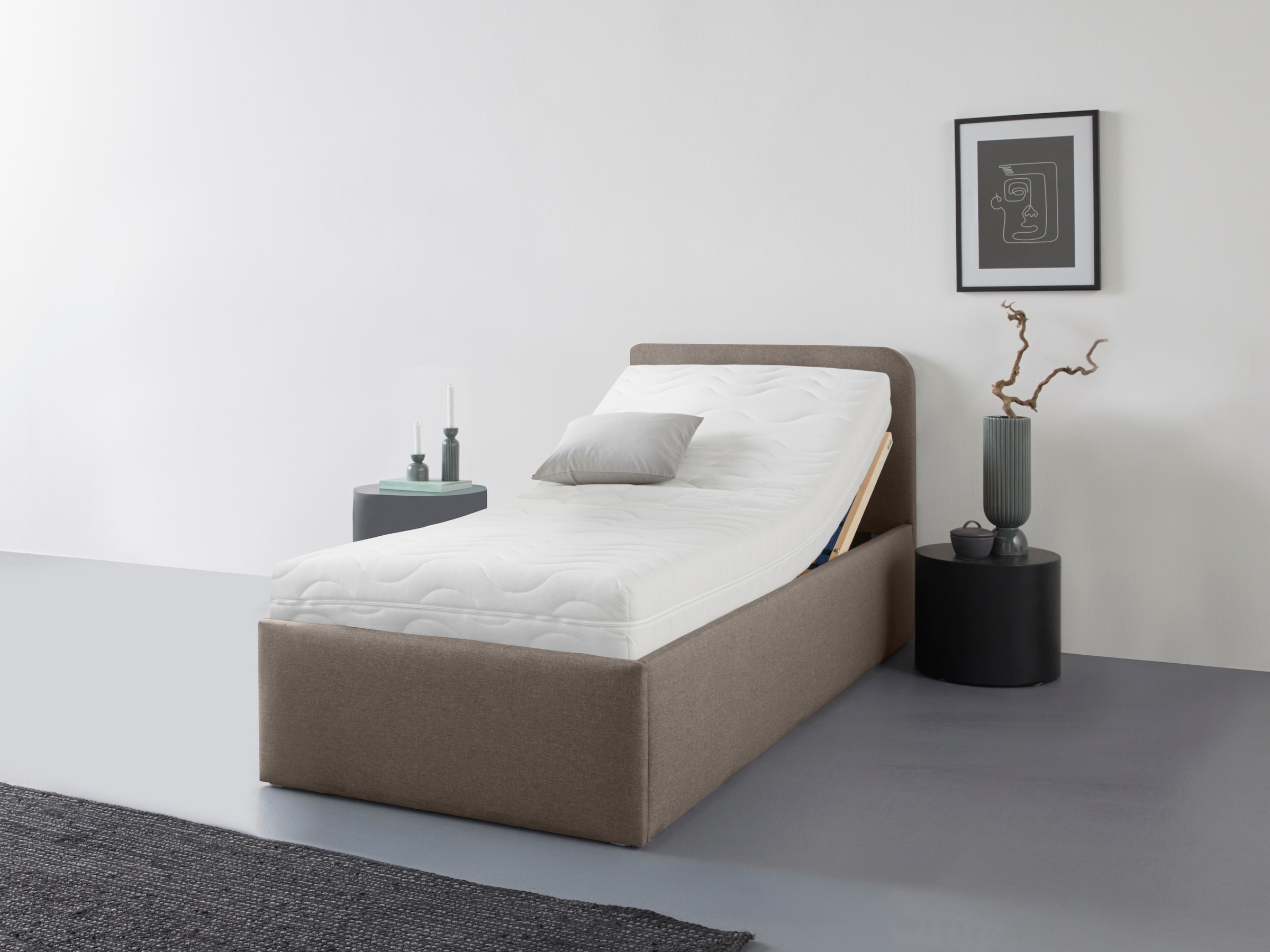 Westfalia Schlafkomfort Polsterbett "Rostock" auch mit Stauraum und Kopftei günstig online kaufen