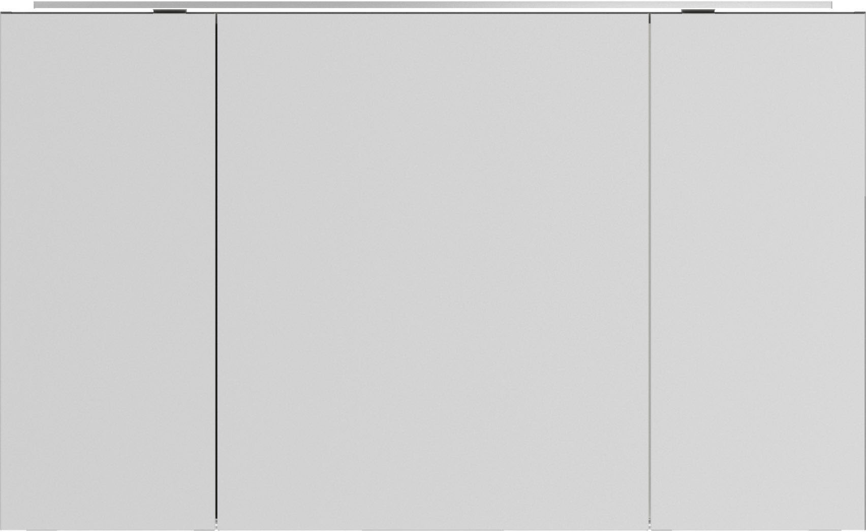 nobilia® Badmöbel-Set »Alvene«, (2 St., vormontiert, mit Soft-Close), inkl. Spiegelschrank mit Beleuchtung und Dimmerfunktion, in 4 Breiten
