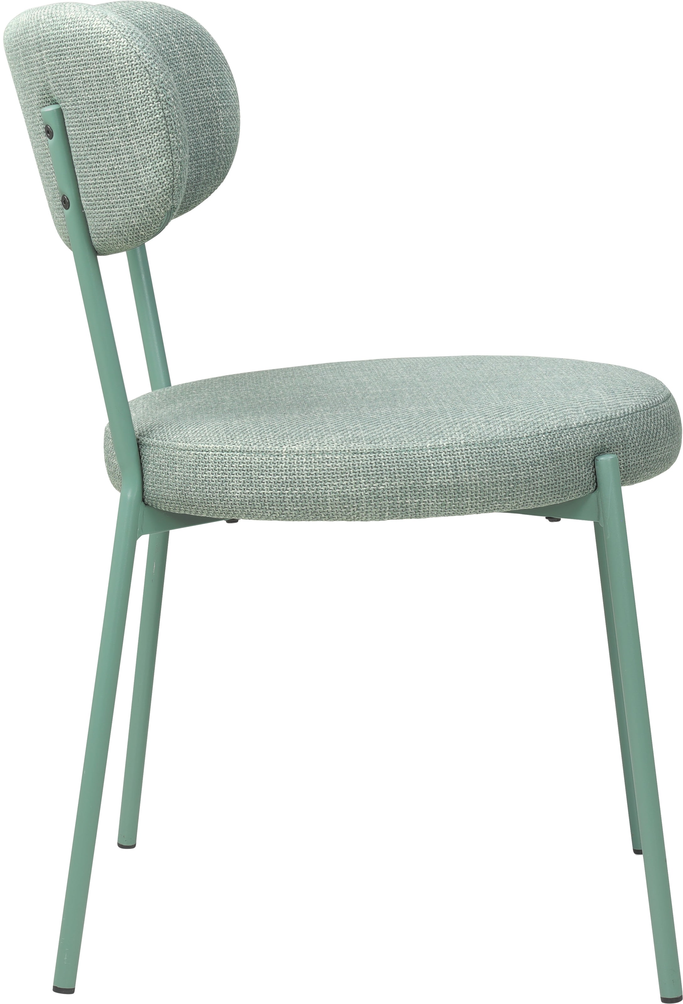 TOM TAILOR HOME 4-Fußstuhl »SOFT PAD CHAIR«, (Set), 2 St., Webstoff, Esszimmerstuhl, 4-Fußgestell, mit Rückenausschnitt