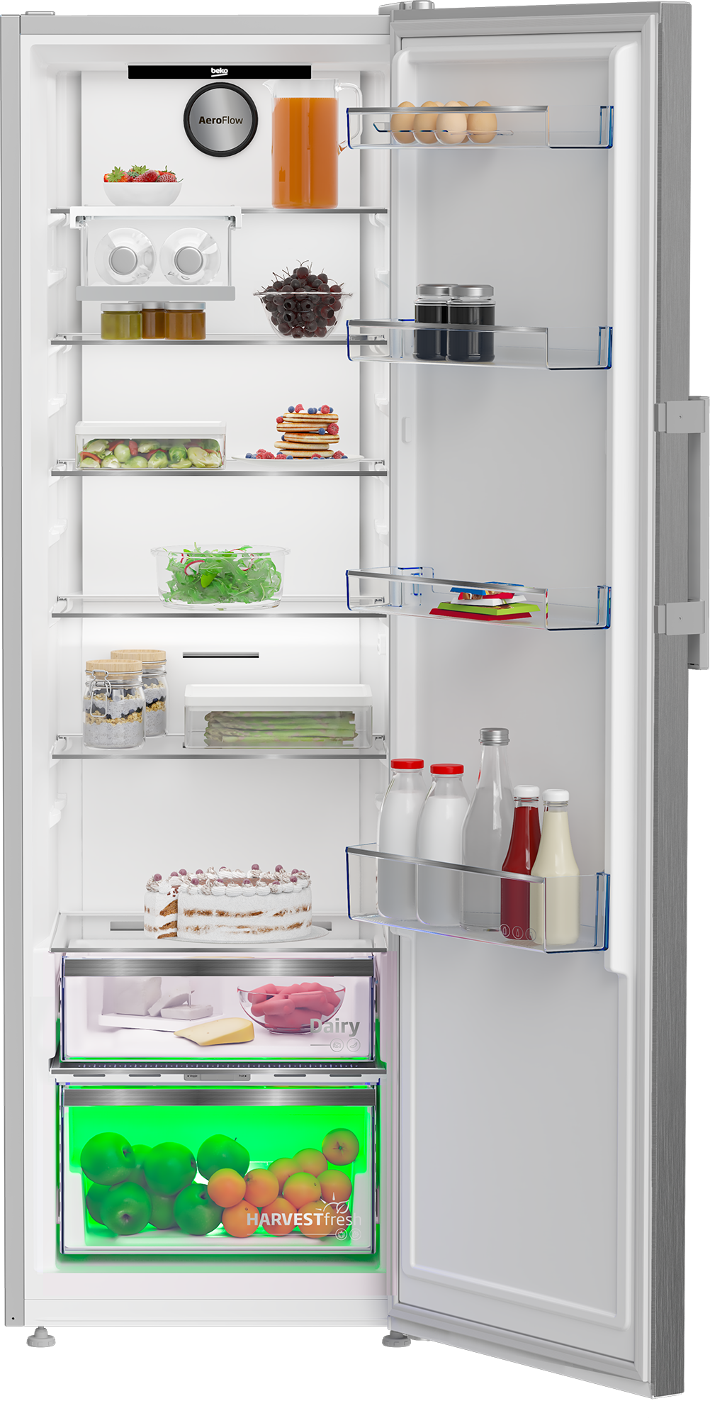 BEKO Kühlschrank »B7RMLNE446ZXP 7278340894«, ohne Gefrierfach
