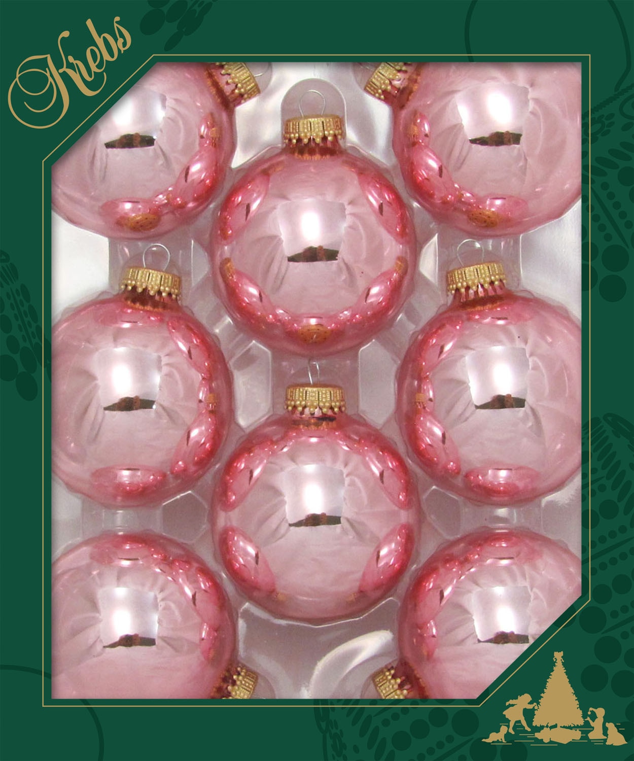 Krebs Glas Lauscha Weihnachtsbaumkugel »CBK83305, Weihnachtsdeko, Christbaumschmuck, Christbaumkugeln Glas« aus Glas