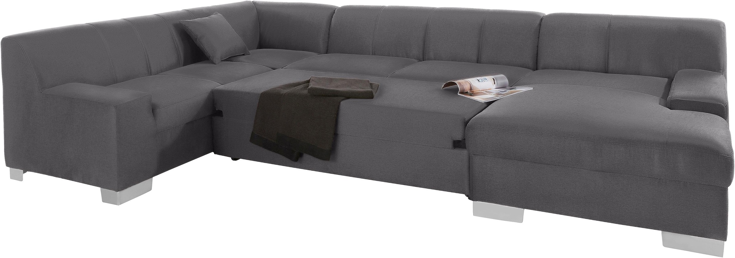 DOMO collection Wohnlandschaft »Bero, elegant und zeitlos, flache Armlehnen günstig online kaufen