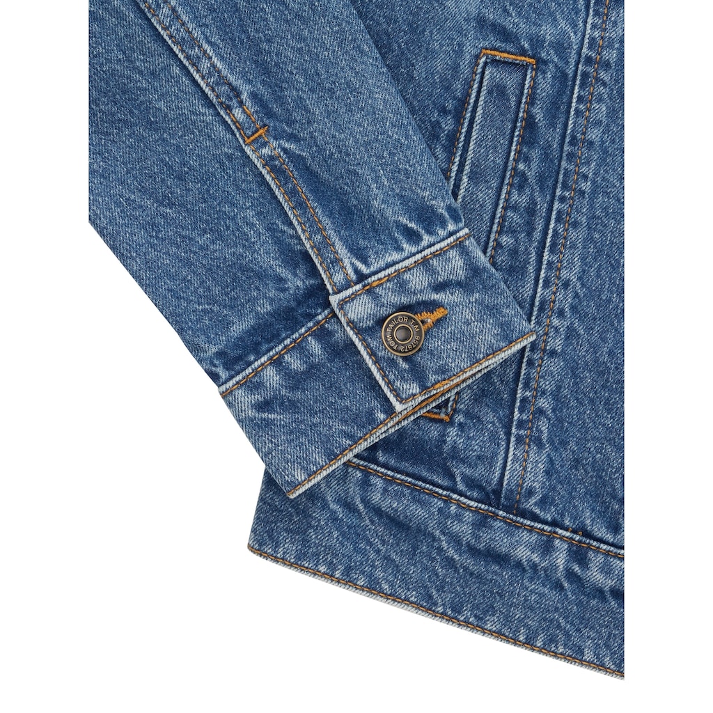 TOM TAILOR Jeansjacke, ohne Kapuze, mit Knopfleiste und Eingrifftaschen