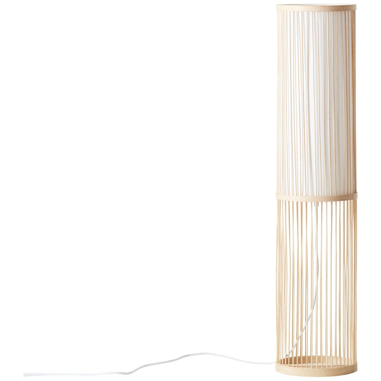 Brilliant Stehlampe »Nori«, 1 flammig-flammig, 90,5 cm Höhe, Ø 20 cm, E27,  Bambus/Textil, natur/weiß online kaufen