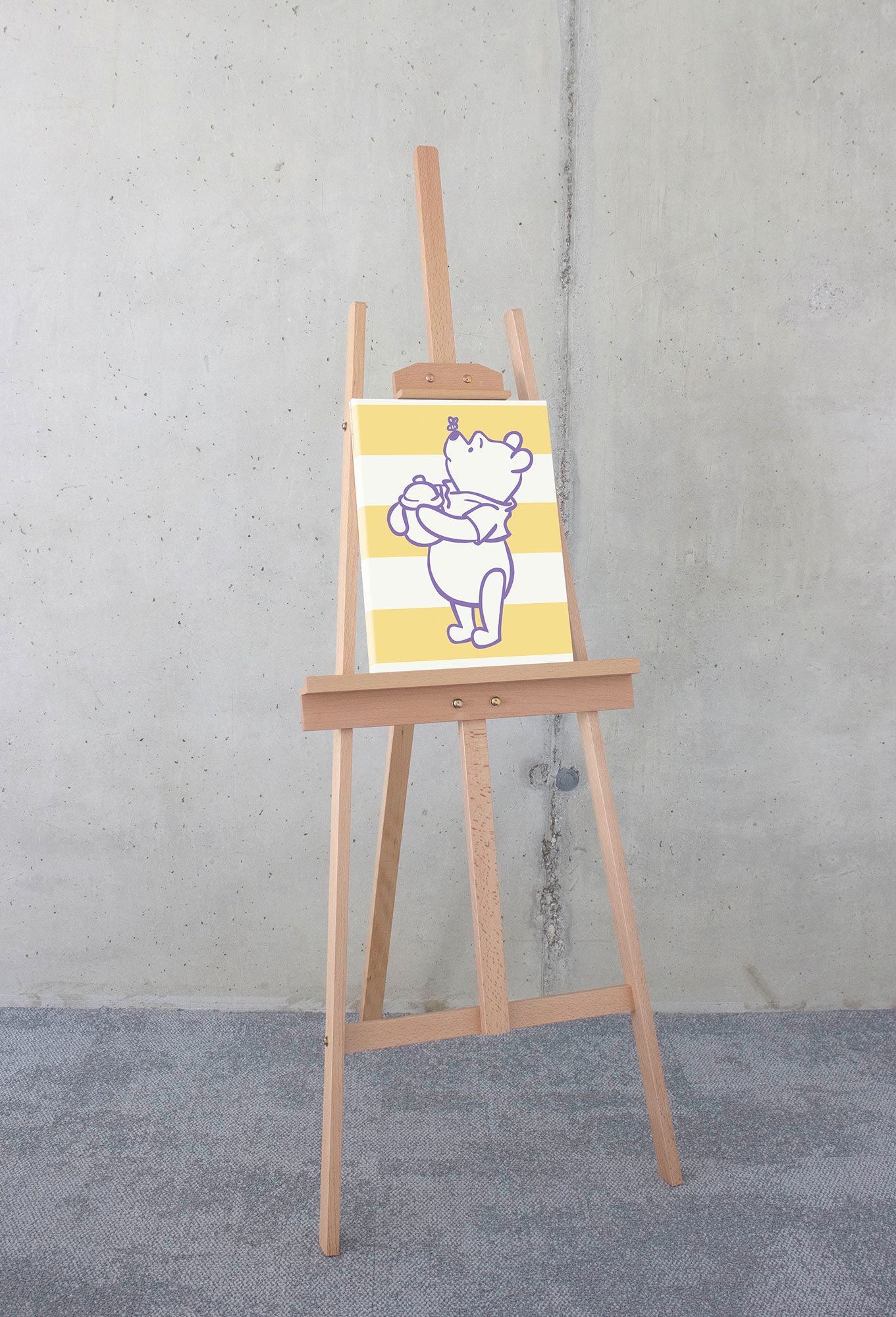 Komar Leinwandbild »Winnie the Pooh Sweet Tooth - Größe 30 x 40 cm«, Natur, (1 St.), Keilrahmenbild mi Echtholzrahmen