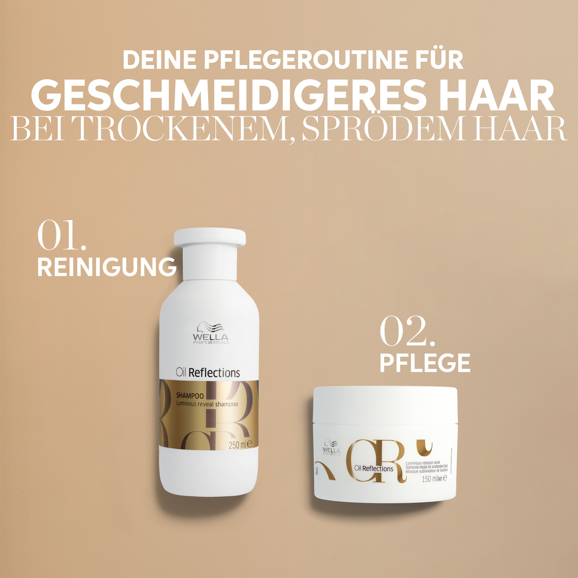 Wella Professionals Haarmaske »Oil Reflections Mask« pflanzliche Inhaltsstoffe für langanhaltende Feuchtigkeit