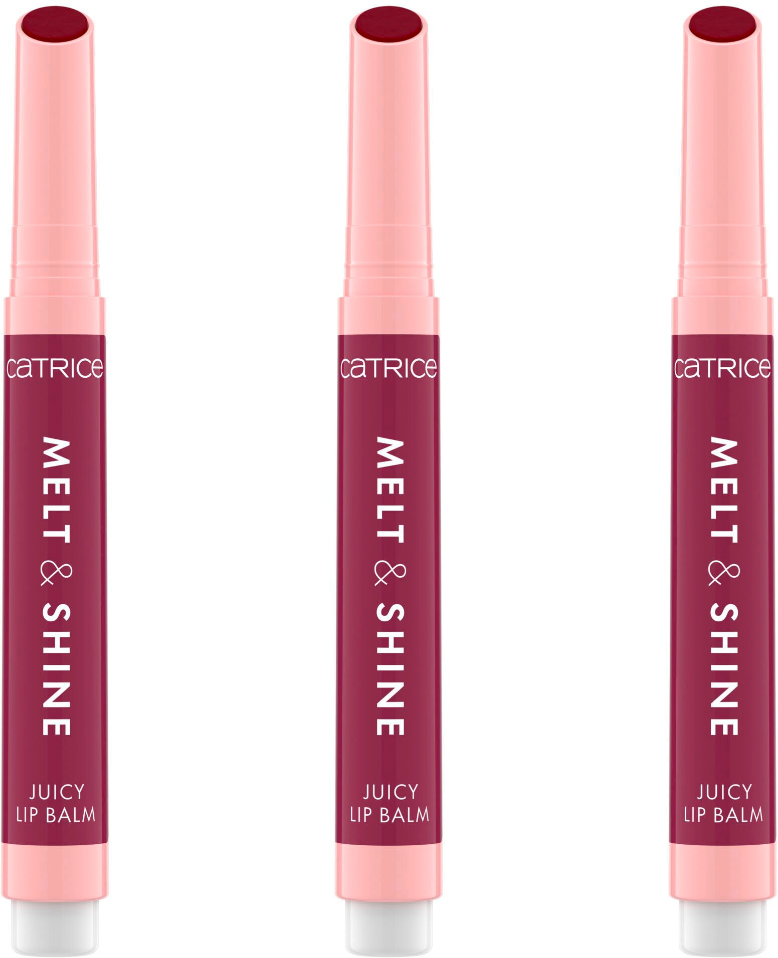 Catrice Lippenbalsam »Melt & Shine Juicy Lip Balm«, (Set, 3 tlg.)