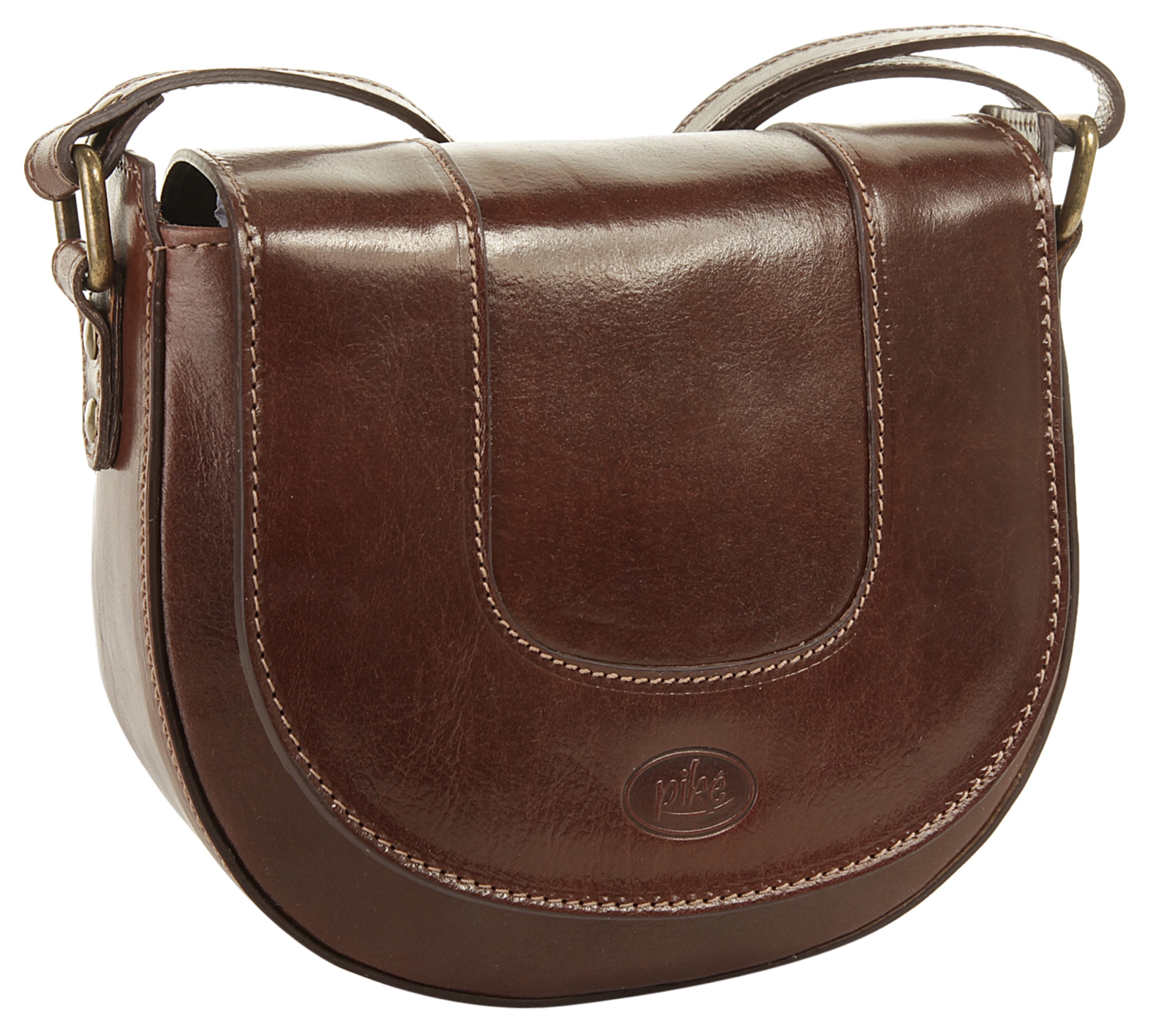 Piké Umhängetasche echt Leder, Made in Italy
