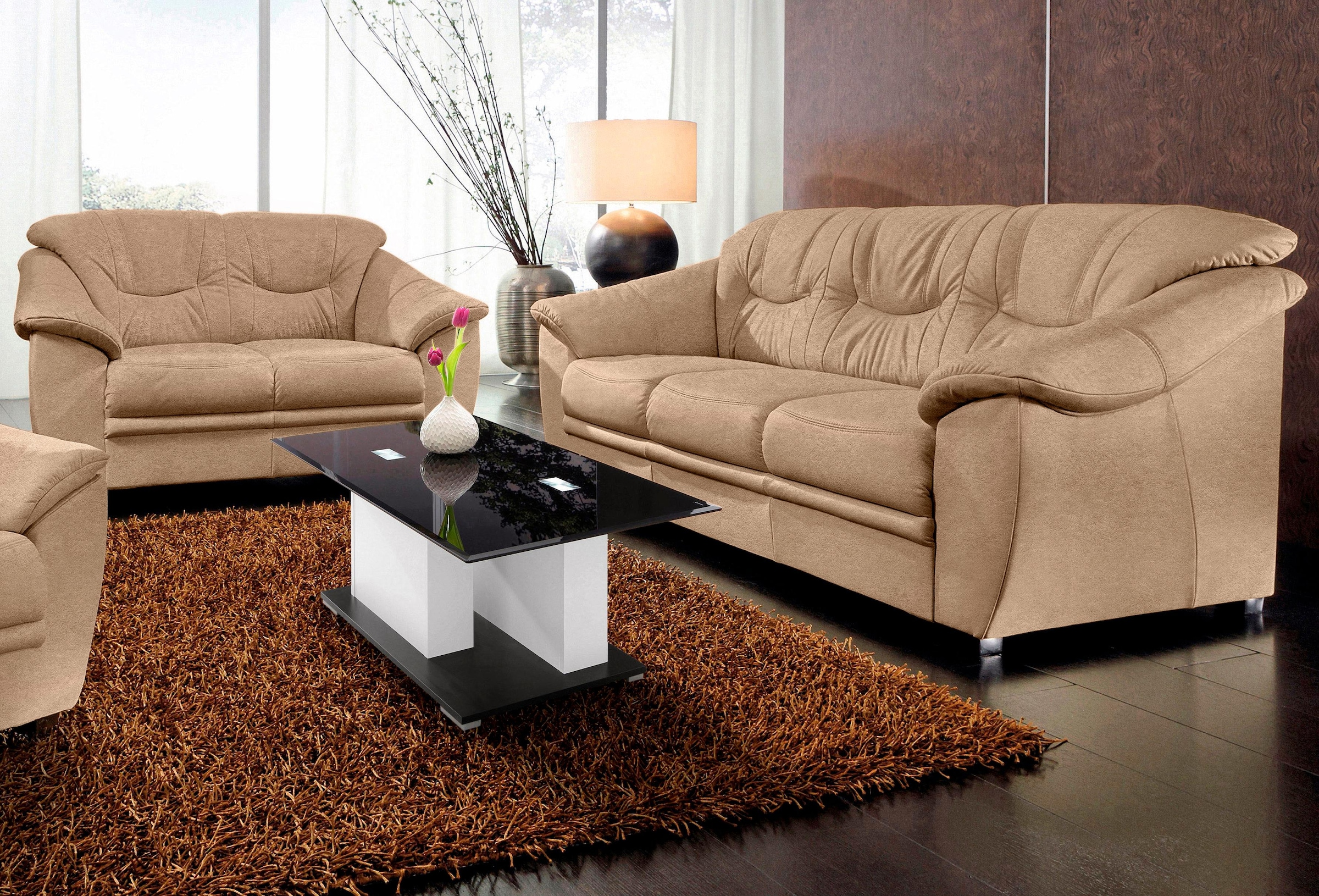 sit&more Polstergarnitur »Savona, B: 148 bzw. 198 cm« Set: 2- & 3er-Sofa, m günstig online kaufen